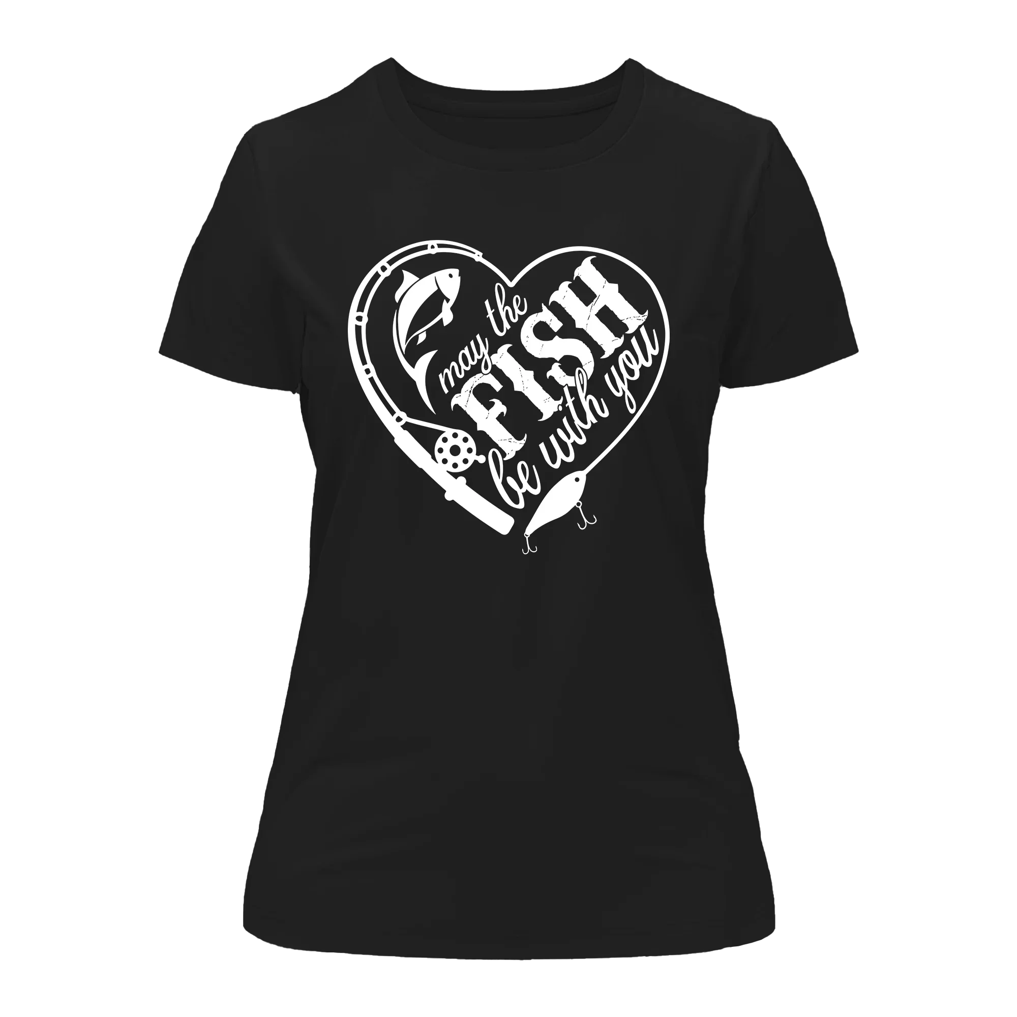 Outdoorzees May The Fish Be With You T-Shirt for Women - Image 3