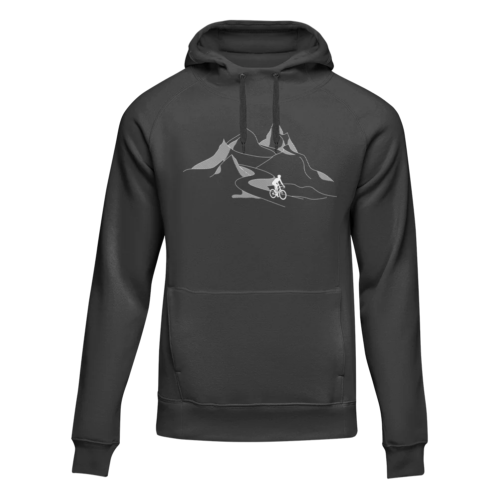 Outdoorzees Mountain Cycling Adult Fleece Hoodie