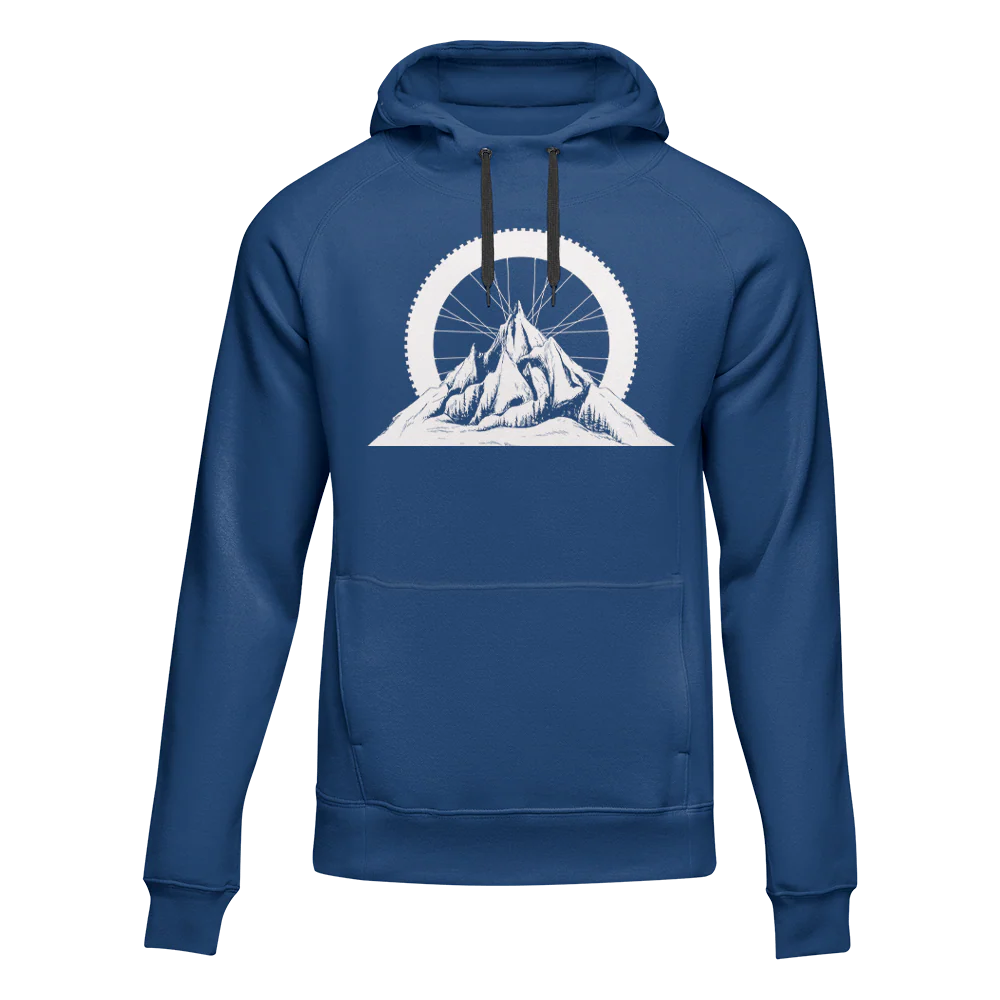 Outdoorzees Mountain Tires Adult Fleece Hoodie