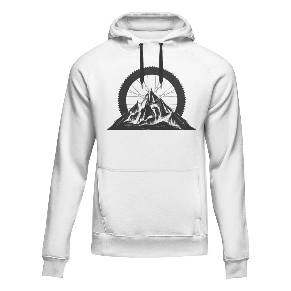 Outdoorzees Mountain Tires Adult Fleece Hoodie - Image 2