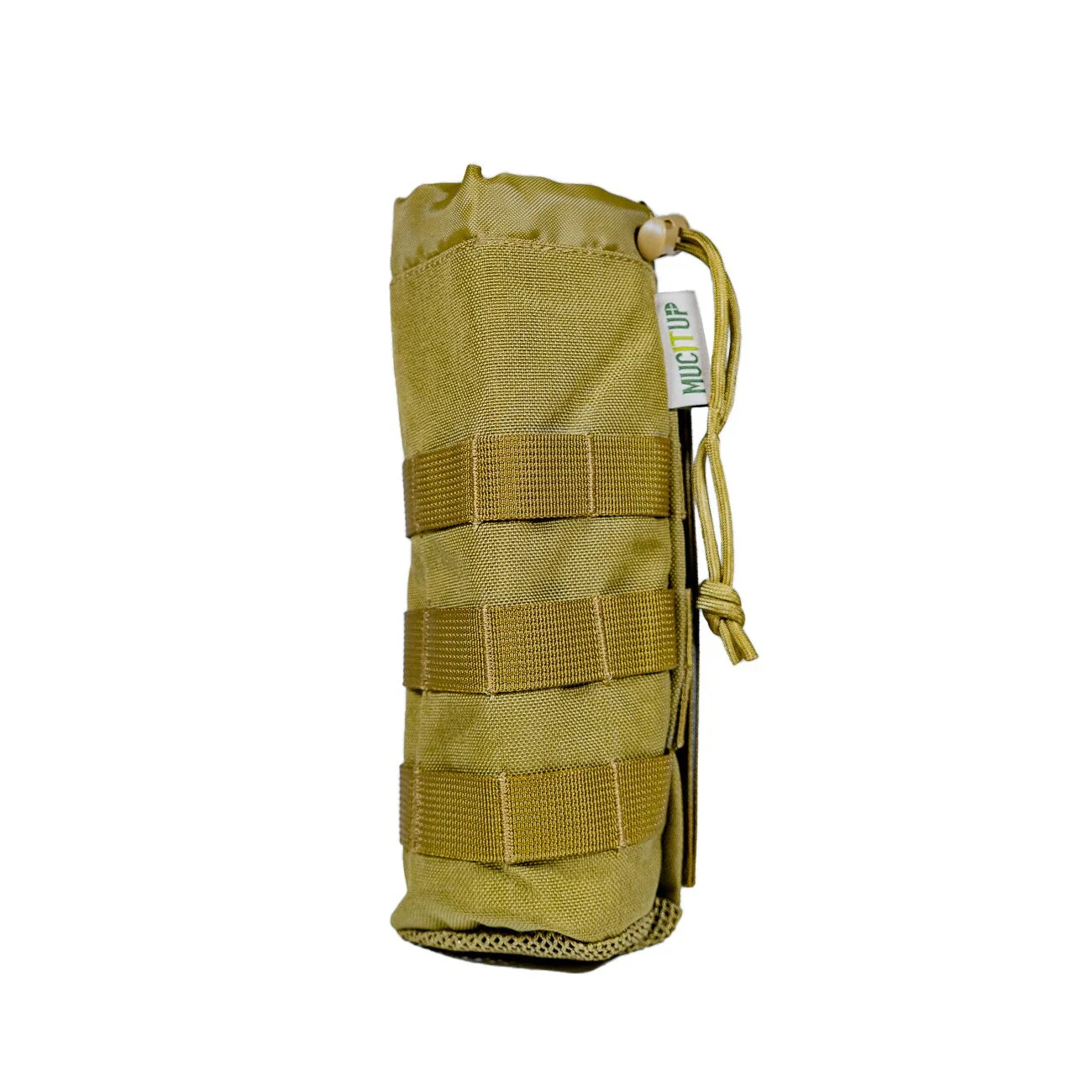 MUCITUP MUCTAC MOLLE Water Bottle Holder 500D Nylon Pouch – Black, Camo, Khaki - Image 5