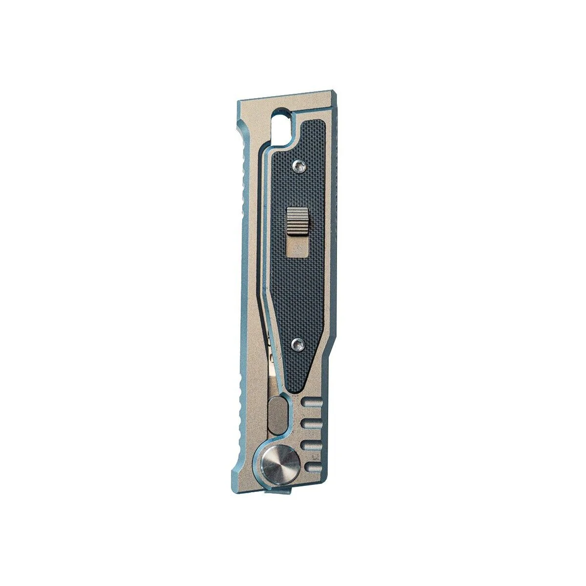 MUCITUP Rampart Tanto Sliding Blade Knife 3" D2 Steel Tactical Steel Sage - Image 4