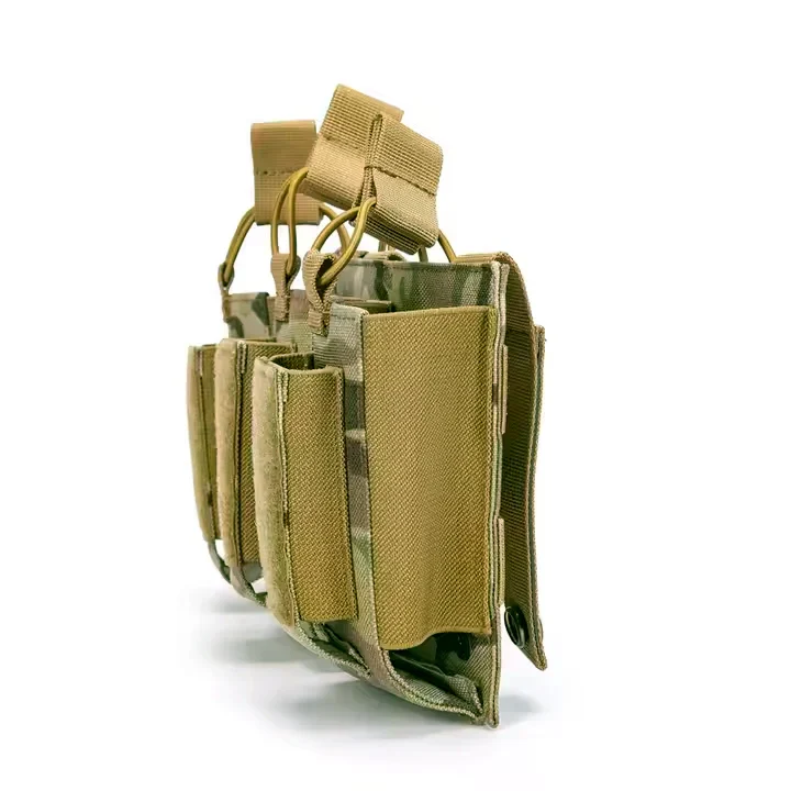MUCITUP MUCTAC Kangaroo Triple Mag Pouch – 1000D Nylon, Holds 3 - 5.56 & 3 - 9mm Mags – MC - Image 4