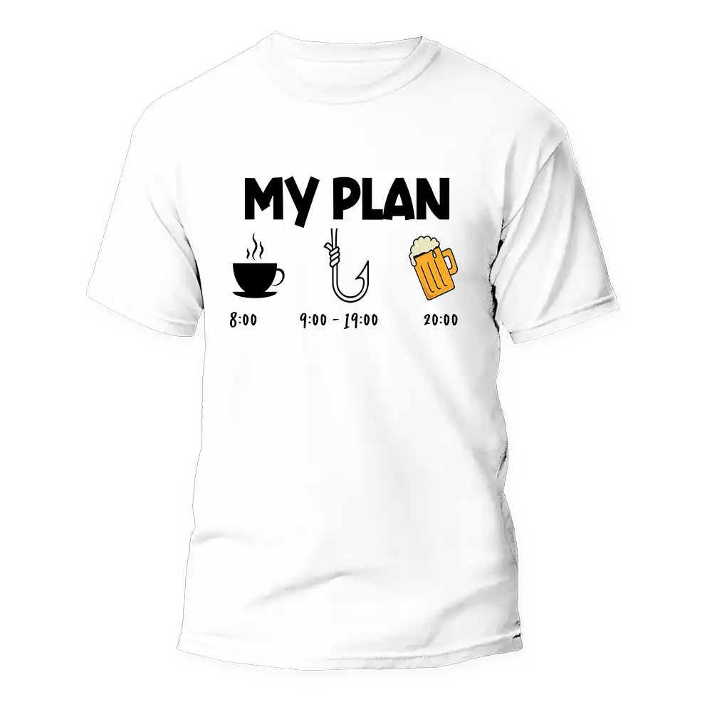 Outdoorzees My Fishing Plan Man T-Shirt