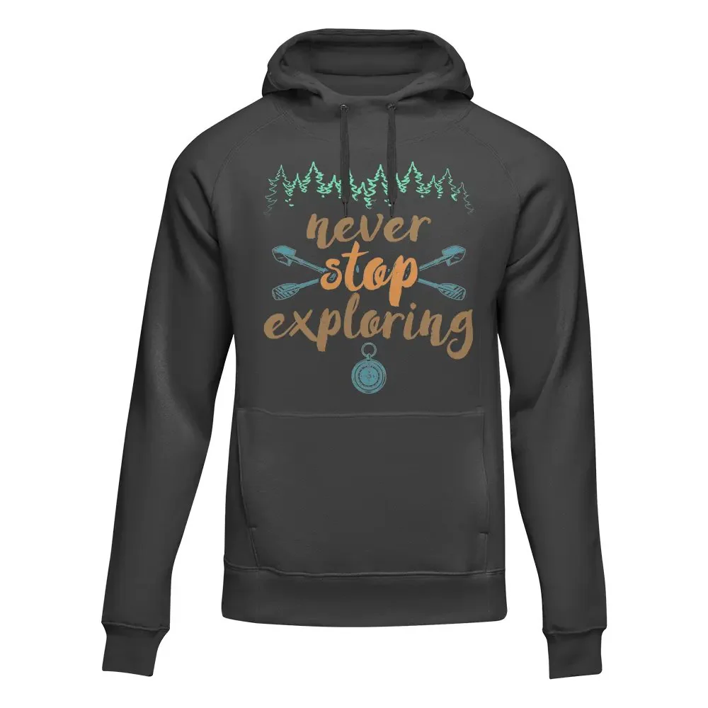 Outdoorzees Never Stop Exploring Adult Fleece Hoodie