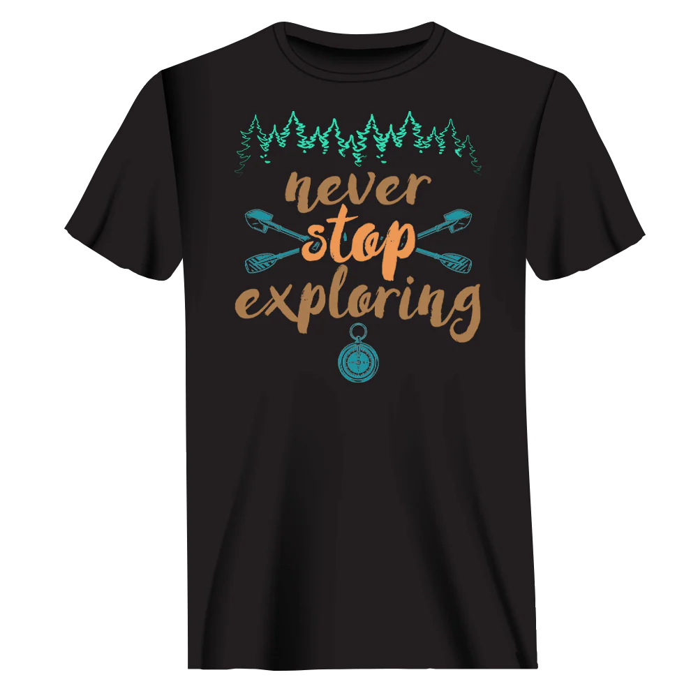 Outdoorzees Never Stop Exploring T-Shirt for Men