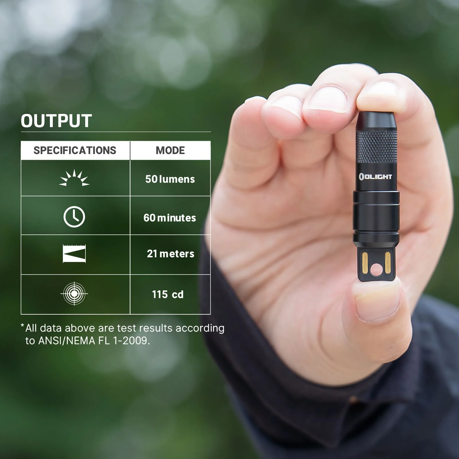 Olight iMini 2 Rechargeable Magnetic Mini Flashlight 50 Lumens EDC Keychain Light - Image 9