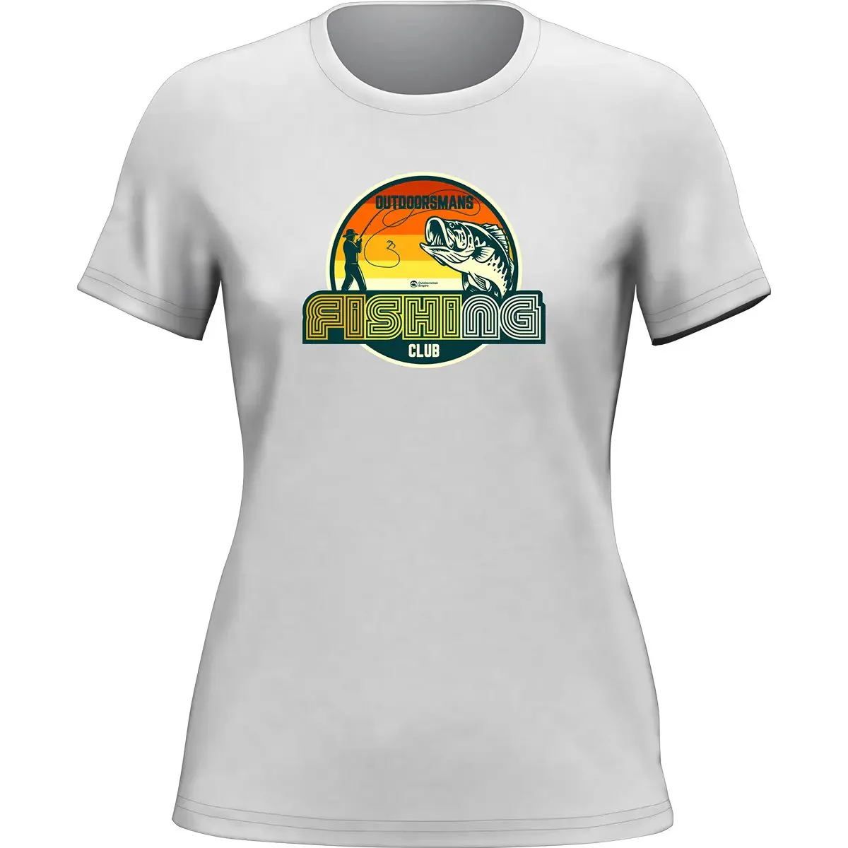 Outdoorzees Outdoorsman Fishing Club 80 T-Shirt for Women - Image 4