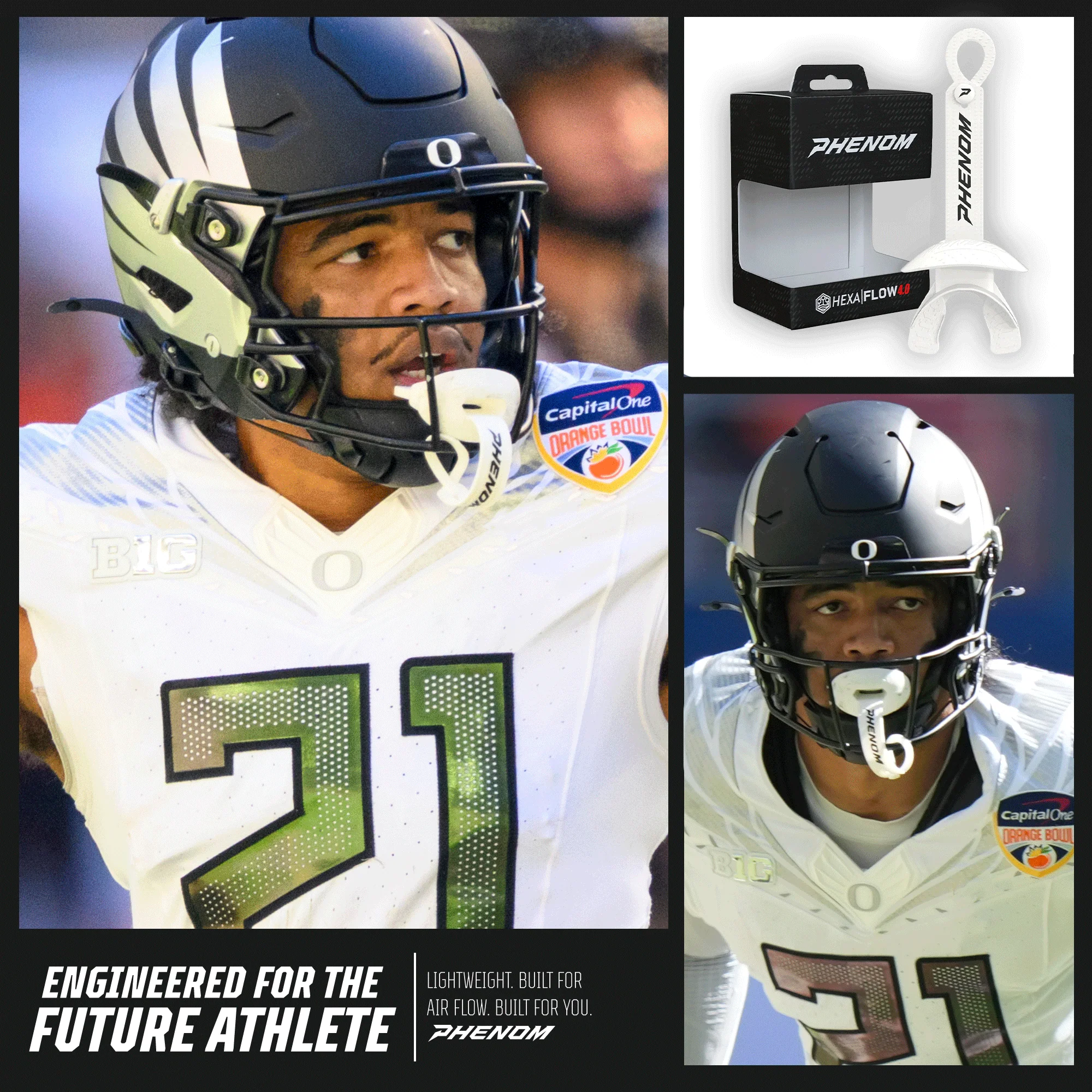 Phenom Elite Hexa-Flow™ 4.0 Football Mouthguard – Team Color Edition (Adult & Youth) - Image 30