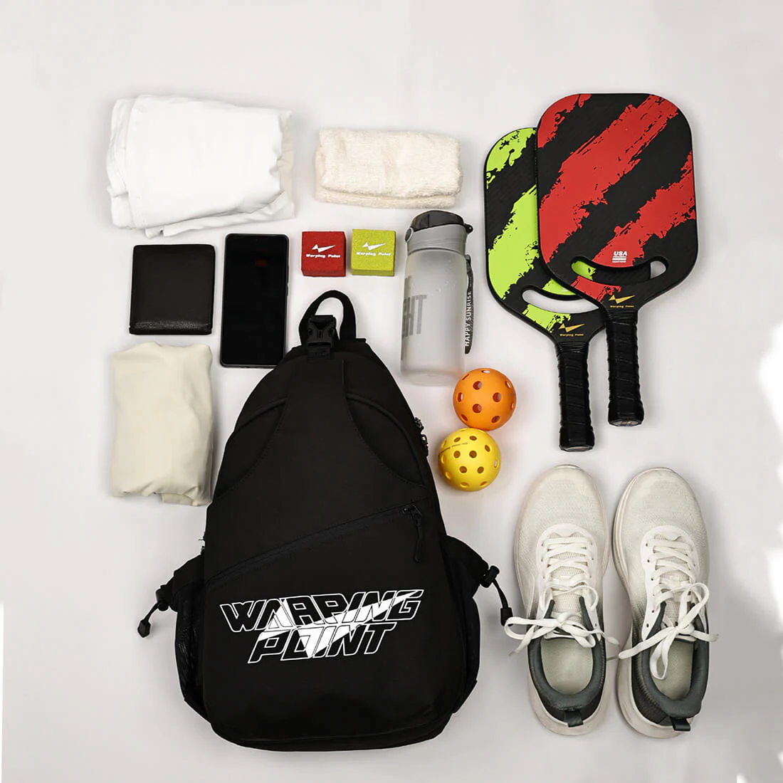 Warping Point Pickleball Sling Bag - Black - Image 3
