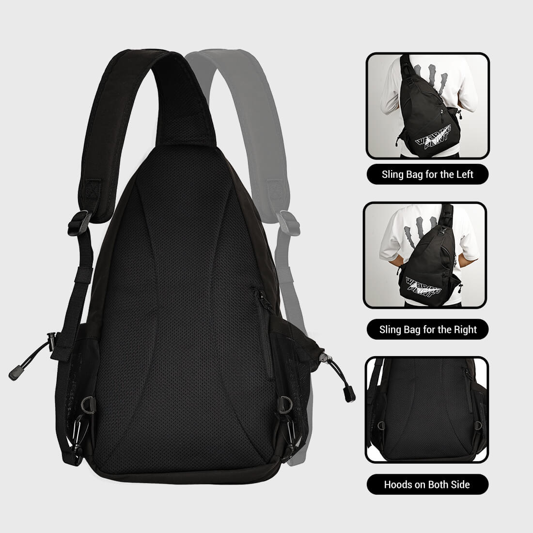Warping Point Pickleball Sling Bag - Black - Image 6