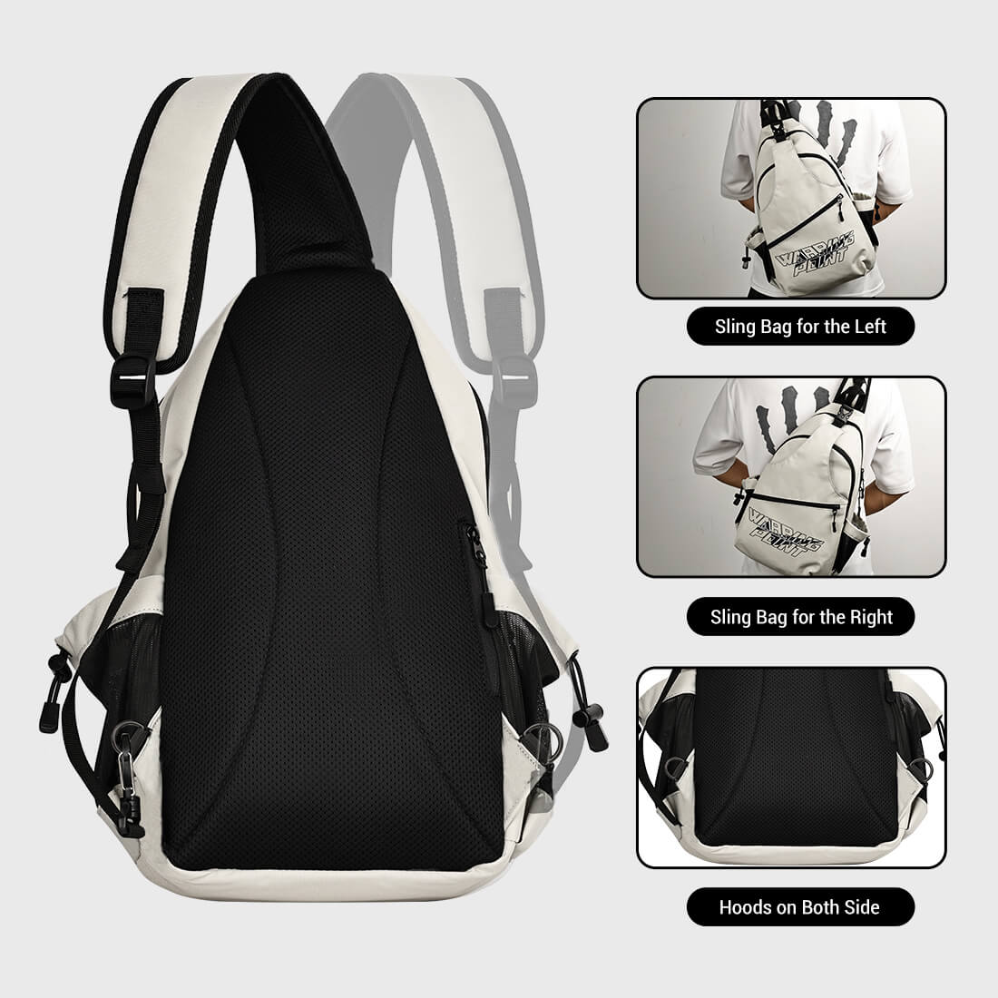 Warping Point Pickleball Sling Bag - Grey - Image 4