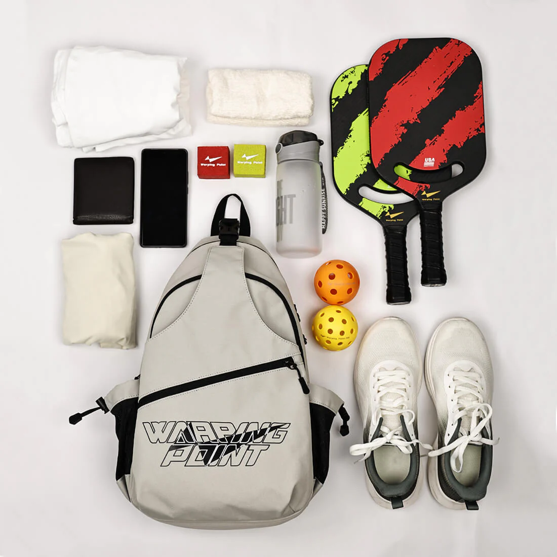 Warping Point Pickleball Sling Bag - Grey - Image 7