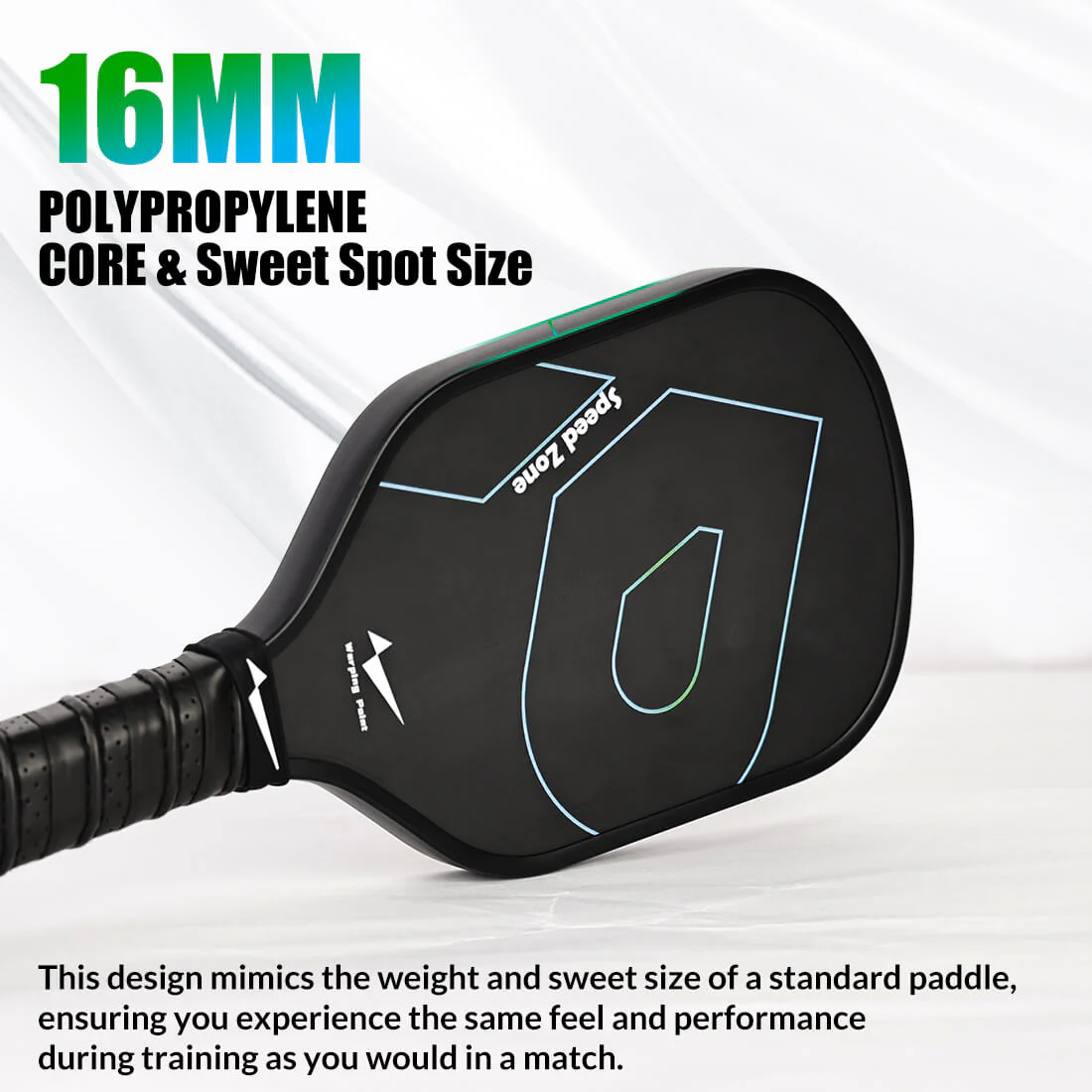 Warping Point Pickleball Training Paddle - 16mm - Image 6
