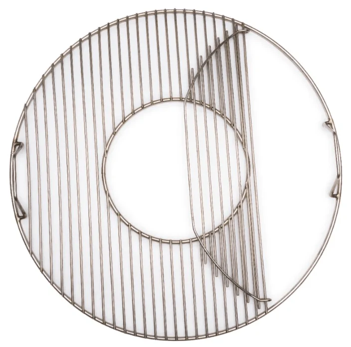 Hunsaker Premium stainless grate for 22 kettle package (grate with pop out center and stainless charcoal grate) - Image 3