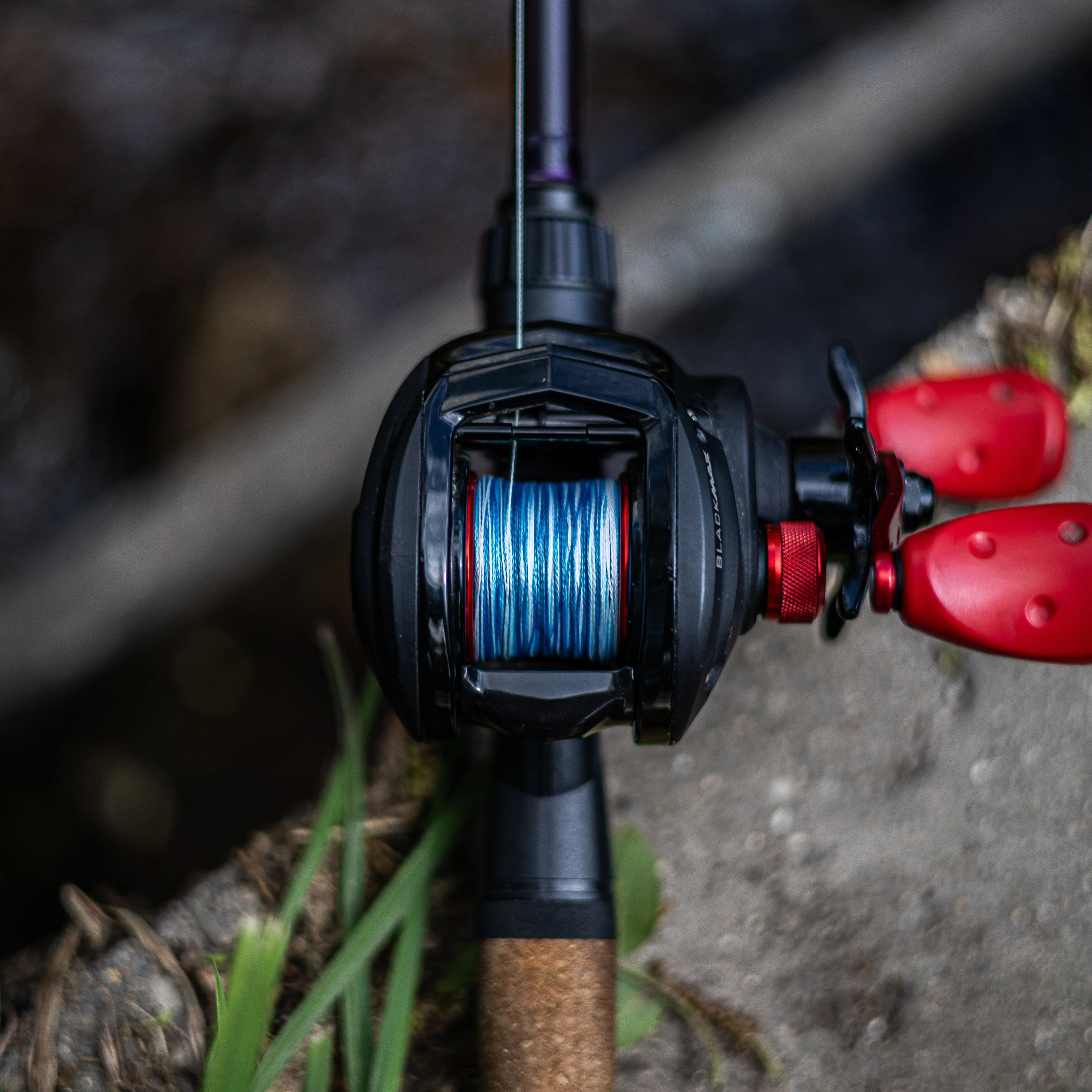 Reaction Tackle Braided Fishing Line - Blue Camo - Image 3