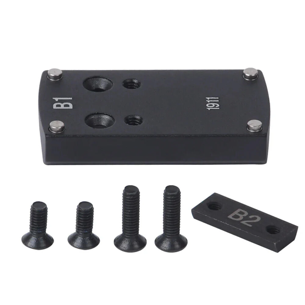 Red Win Pistol Sight Mount Bases - Glk, 1911, Sig, Beretta, Springfield, HK - Image 4