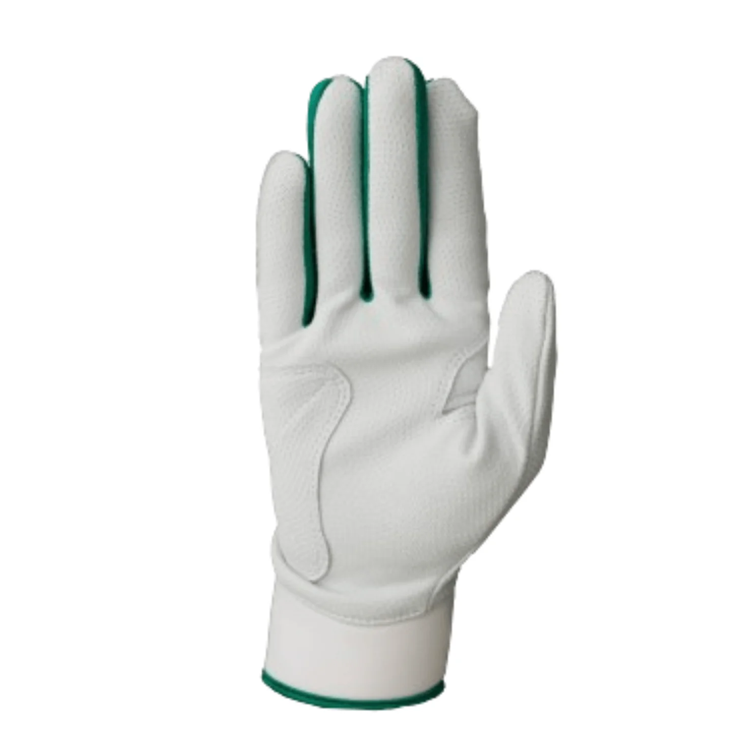 Resilient SFBL Championship Fastpitch Batting gloves - White and Green - Image 3