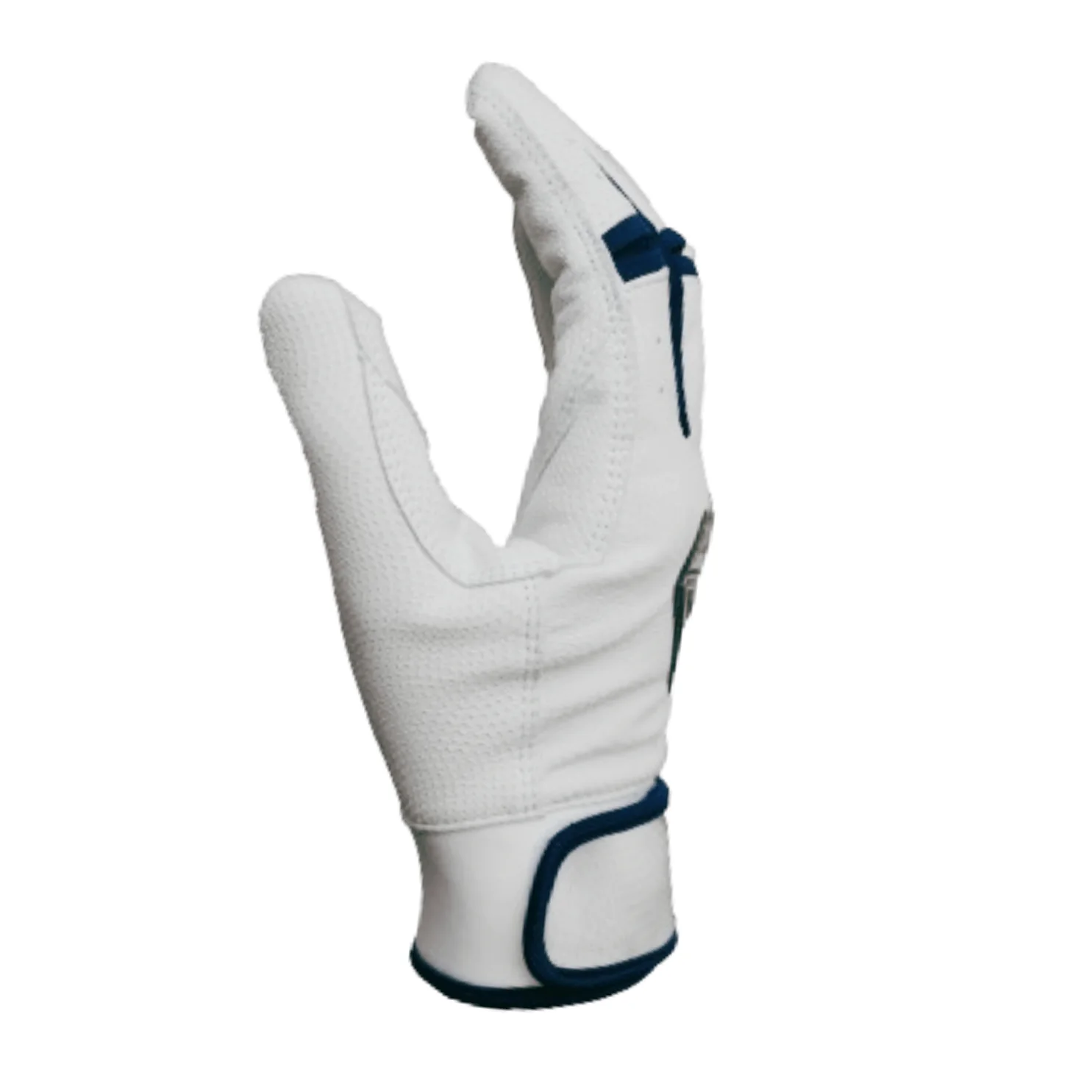 Resilient SFBL Championship Fastpitch Batting gloves - White and Navy - Image 3
