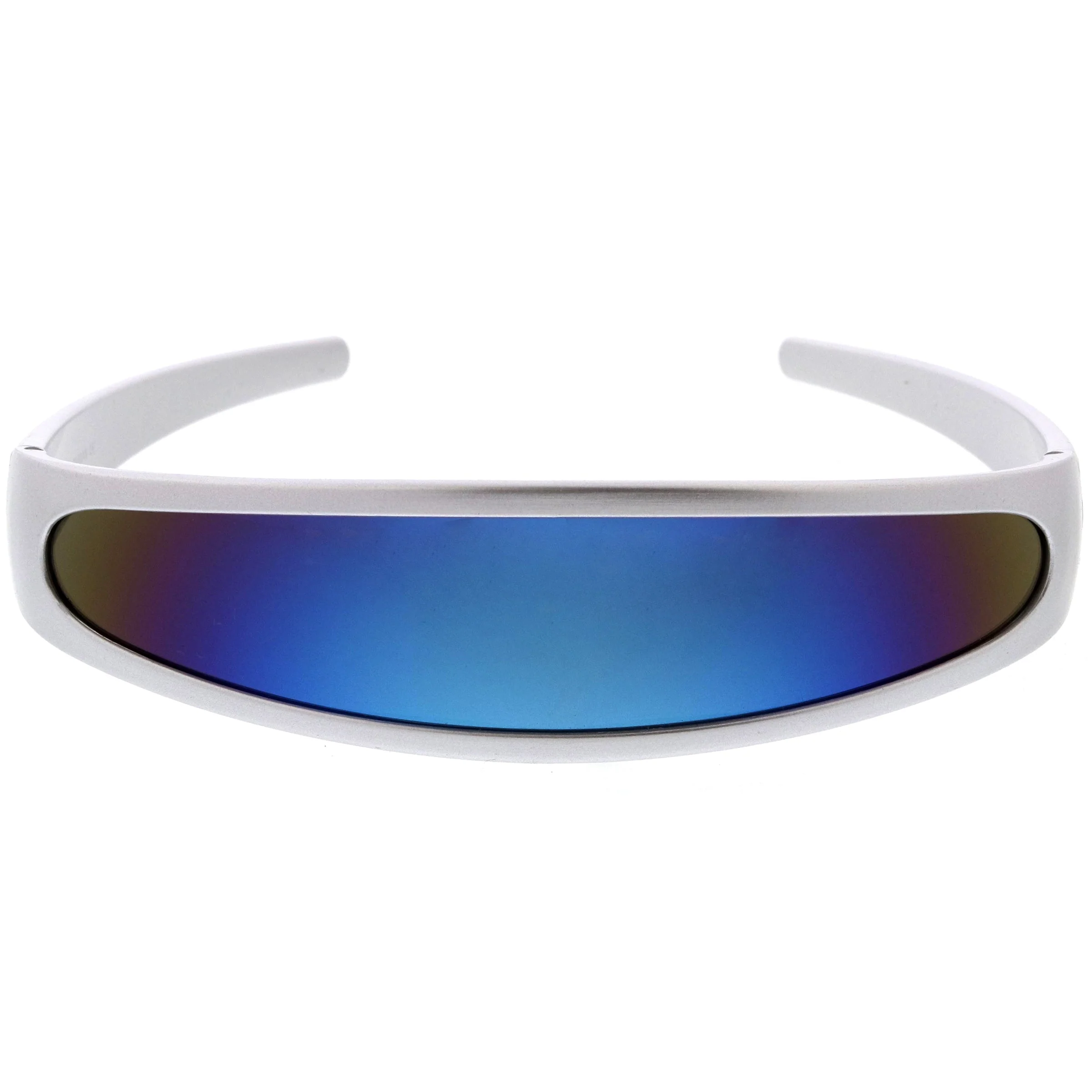 zeroUV Retro Futuristic 1980's Disco Wrap Around Space Sunglasses 8964 - Image 20