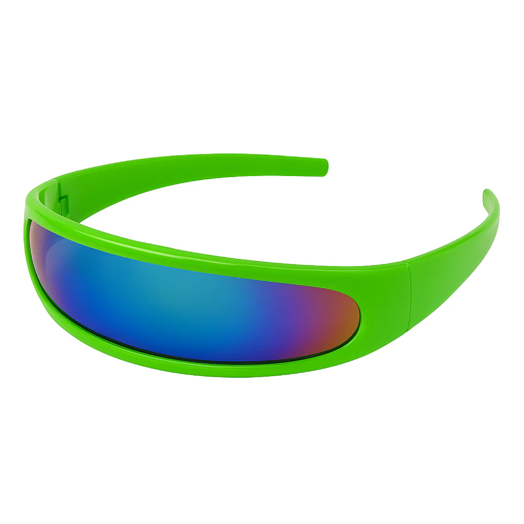 zeroUV Retro Futuristic 1980's Disco Wrap Around Space Sunglasses 8964 - Image 25