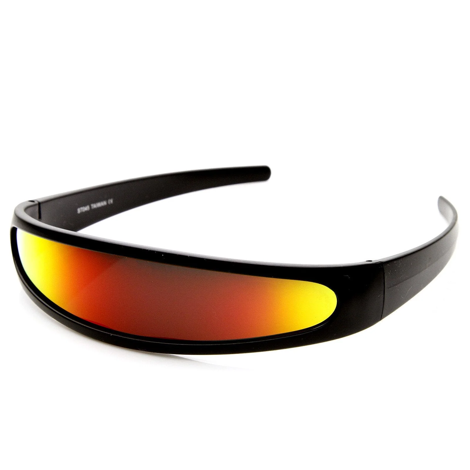 zeroUV Retro Futuristic 1980's Disco Wrap Around Space Sunglasses 8964 - Image 4