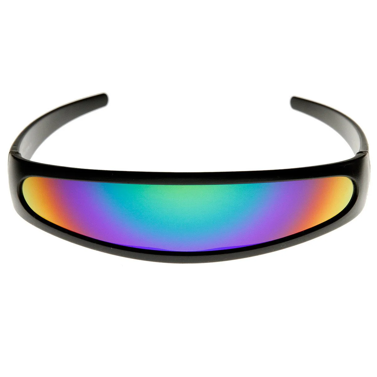 zeroUV Retro Futuristic 1980's Disco Wrap Around Space Sunglasses 8964 - Image 9