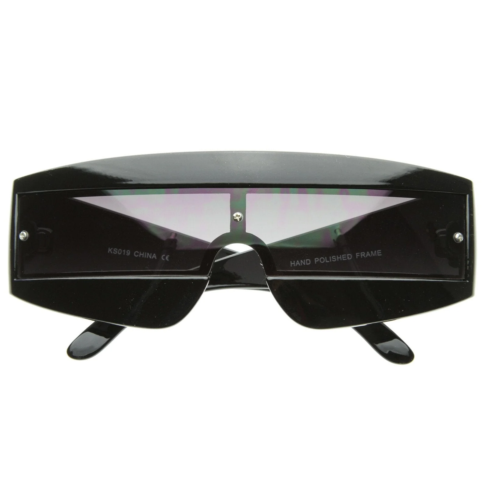 zeroUV Retro Futuristic 1980's Fashion Shield Novelty Sunglasses 8399