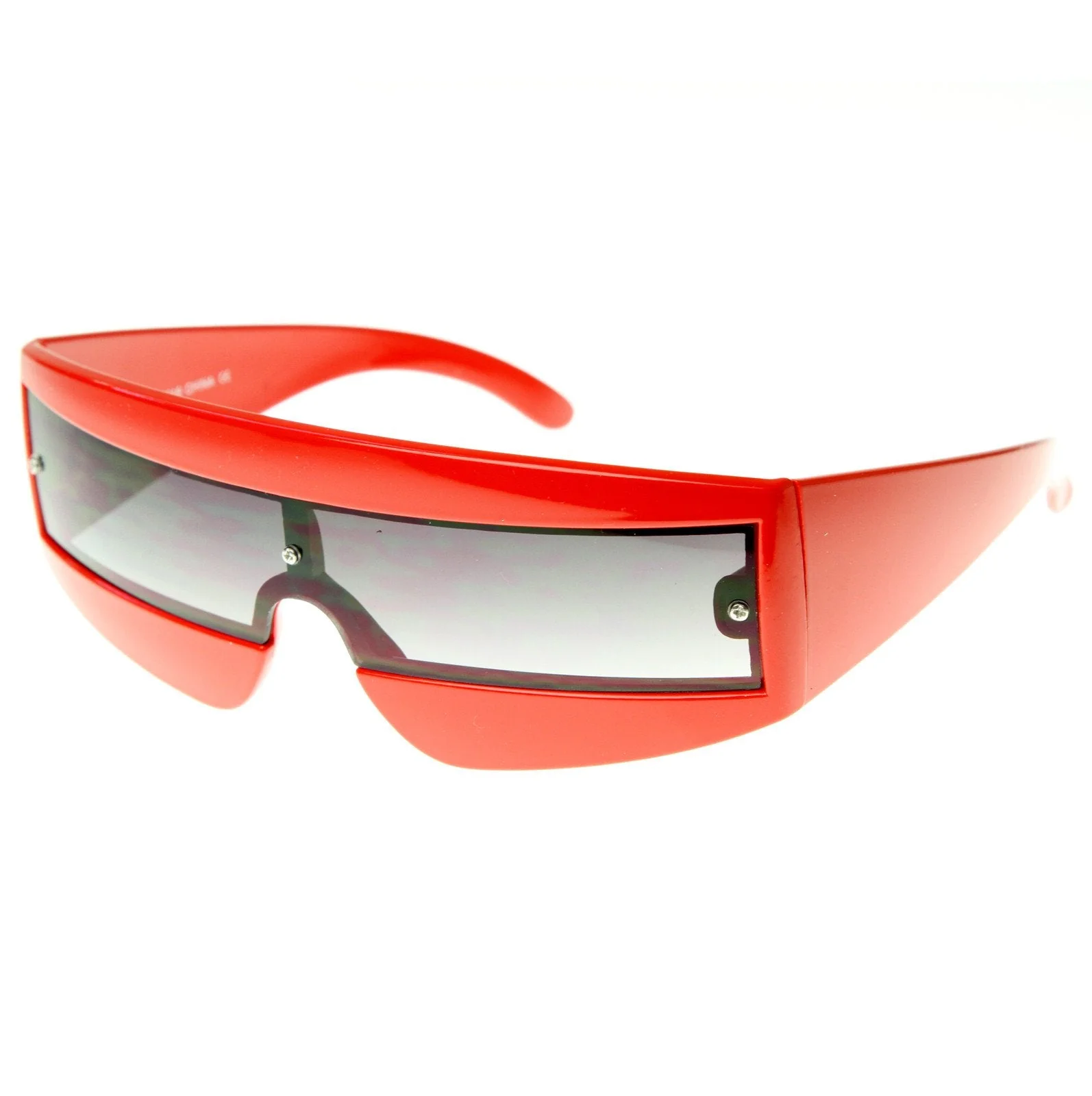 zeroUV Retro Futuristic 1980's Fashion Shield Novelty Sunglasses 8399 - Image 4