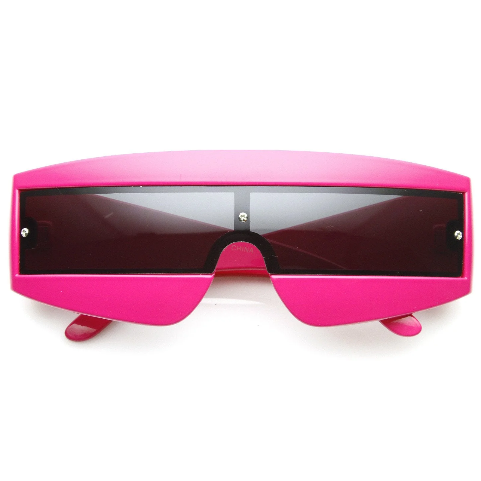 zeroUV Retro Futuristic 1980's Fashion Shield Novelty Sunglasses 8399 - Image 7