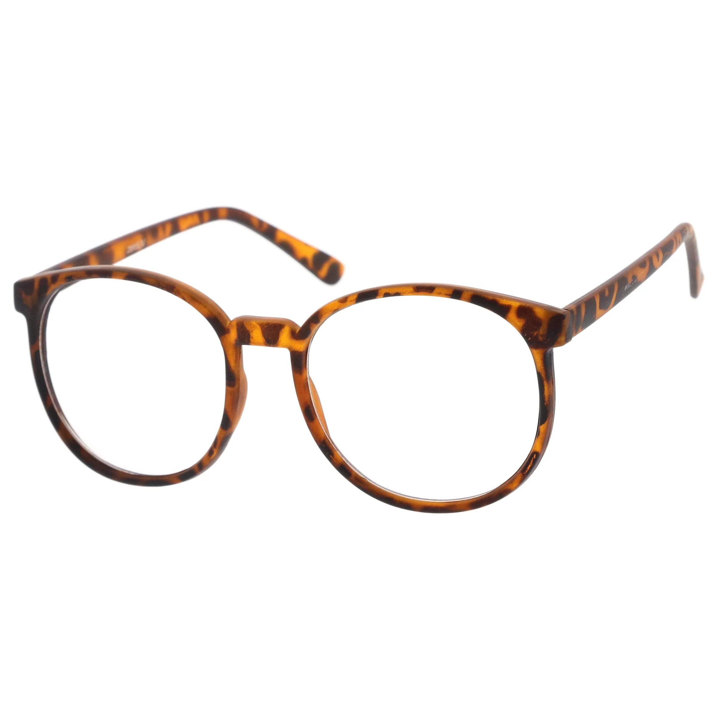 zeroUV Retro Indie Dapper Round P3 Clear Lens Glasses C099 - Image 2