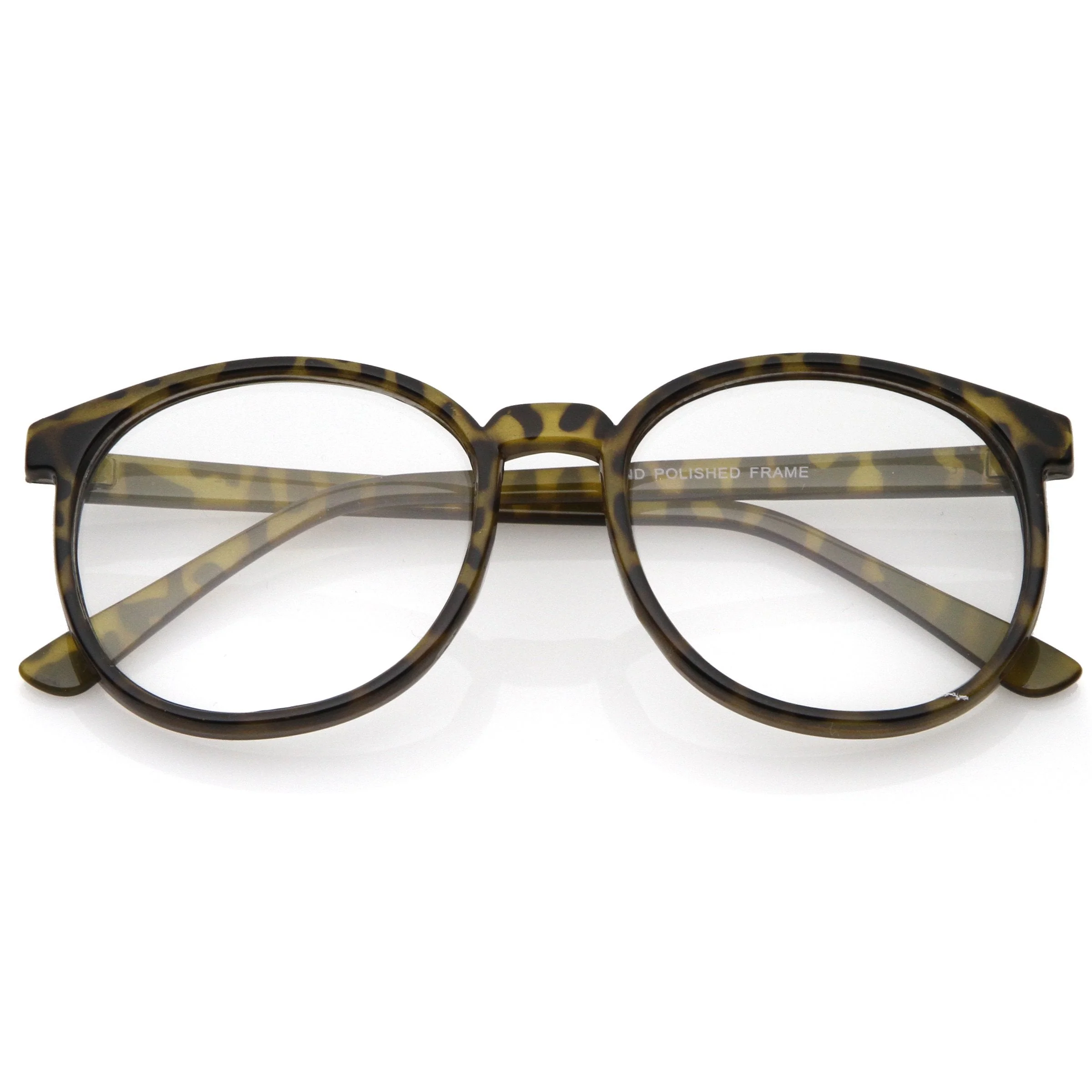 zeroUV Retro Indie Dapper Round P3 Clear Lens Glasses C099 - Image 8
