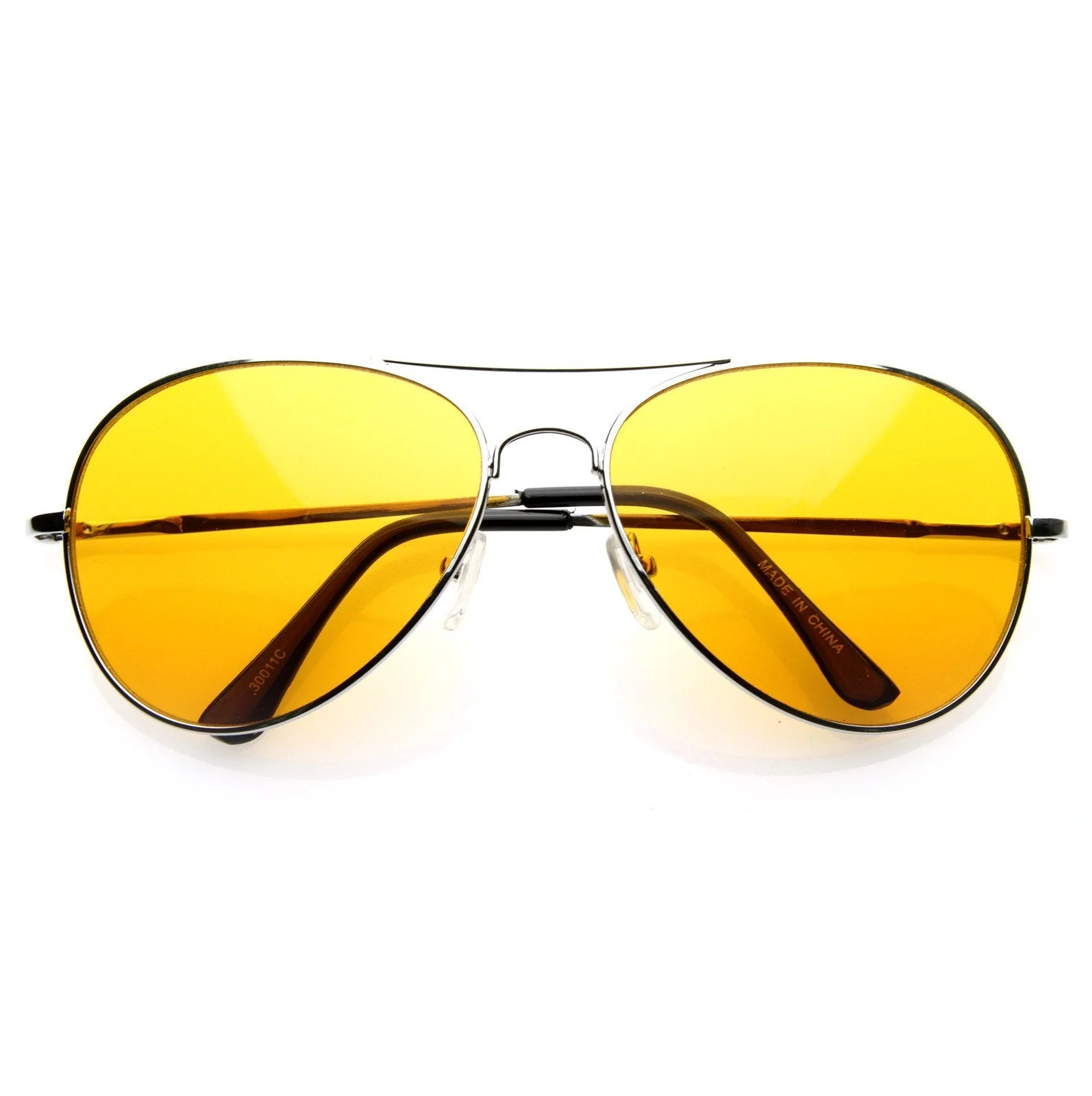 zeroUV Retro Metal Color Tinted Lens Aviator Sunglasses 8405 59mm - Image 14
