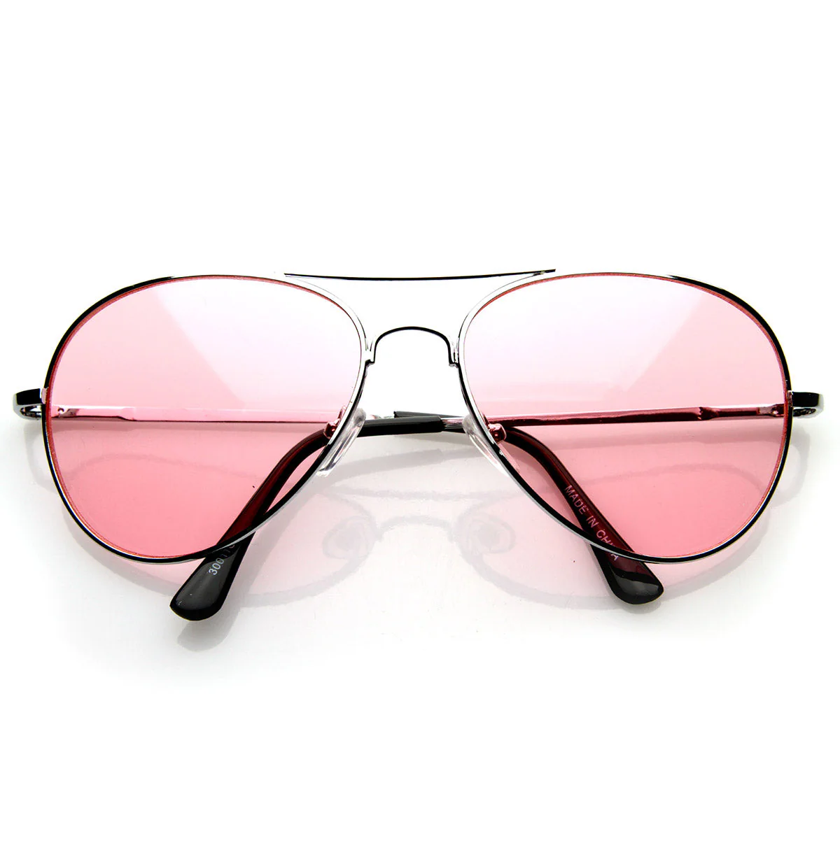 zeroUV Retro Metal Color Tinted Lens Aviator Sunglasses 8405 59mm - Image 25
