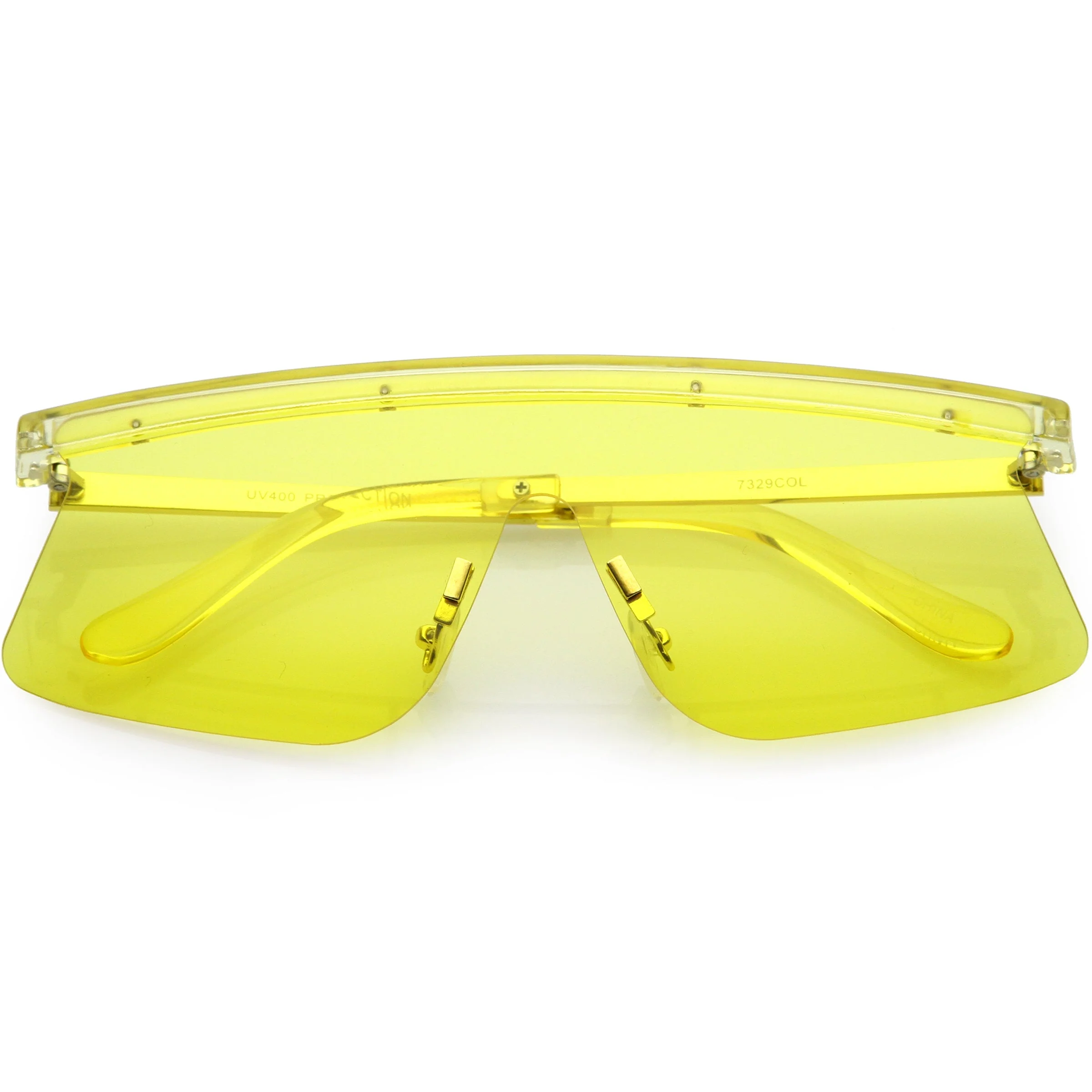 zeroUV Retro Modern Blade Cut Shield Sports Sunglasses C941 - Image 10