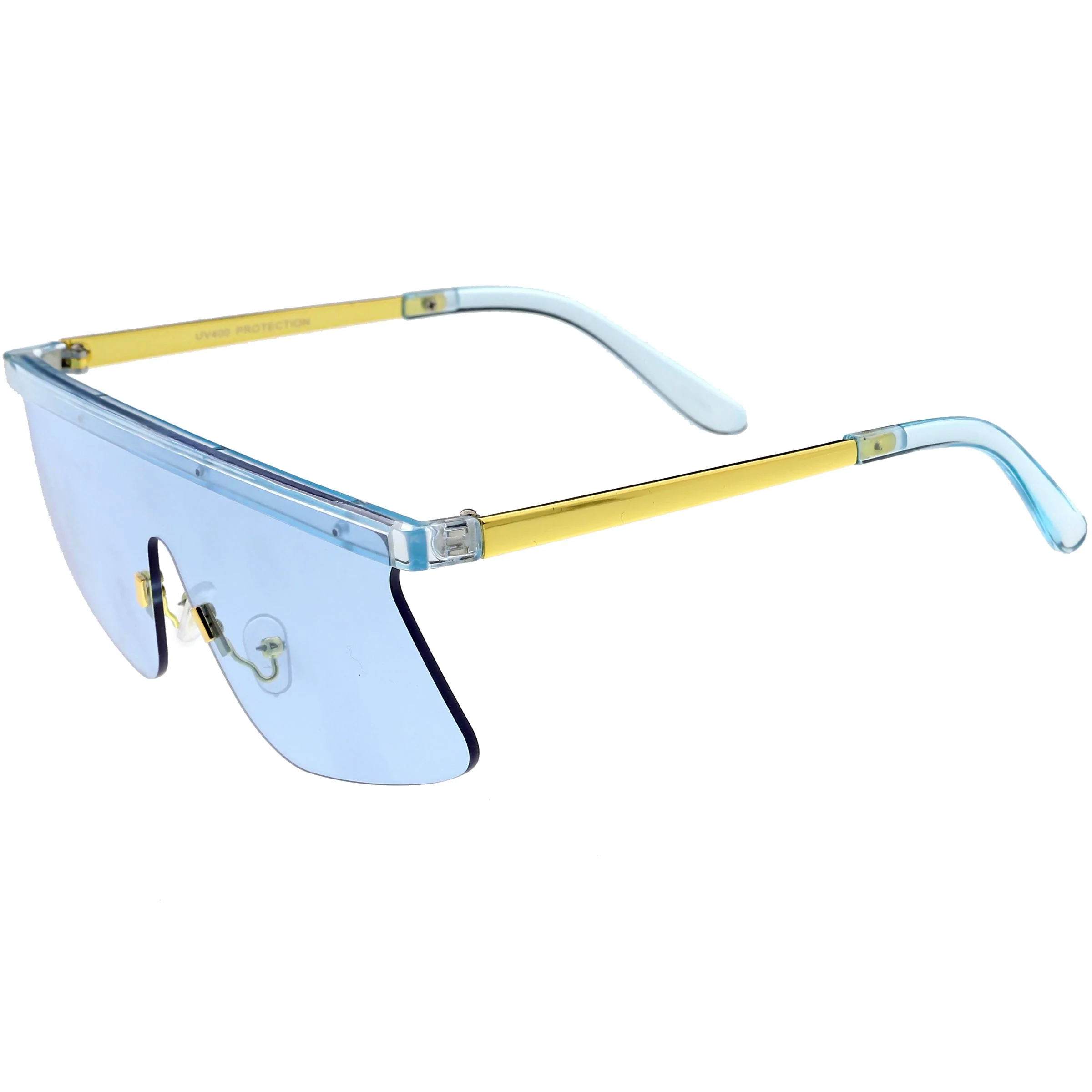 zeroUV Retro Modern Blade Cut Shield Sports Sunglasses C941 - Image 6