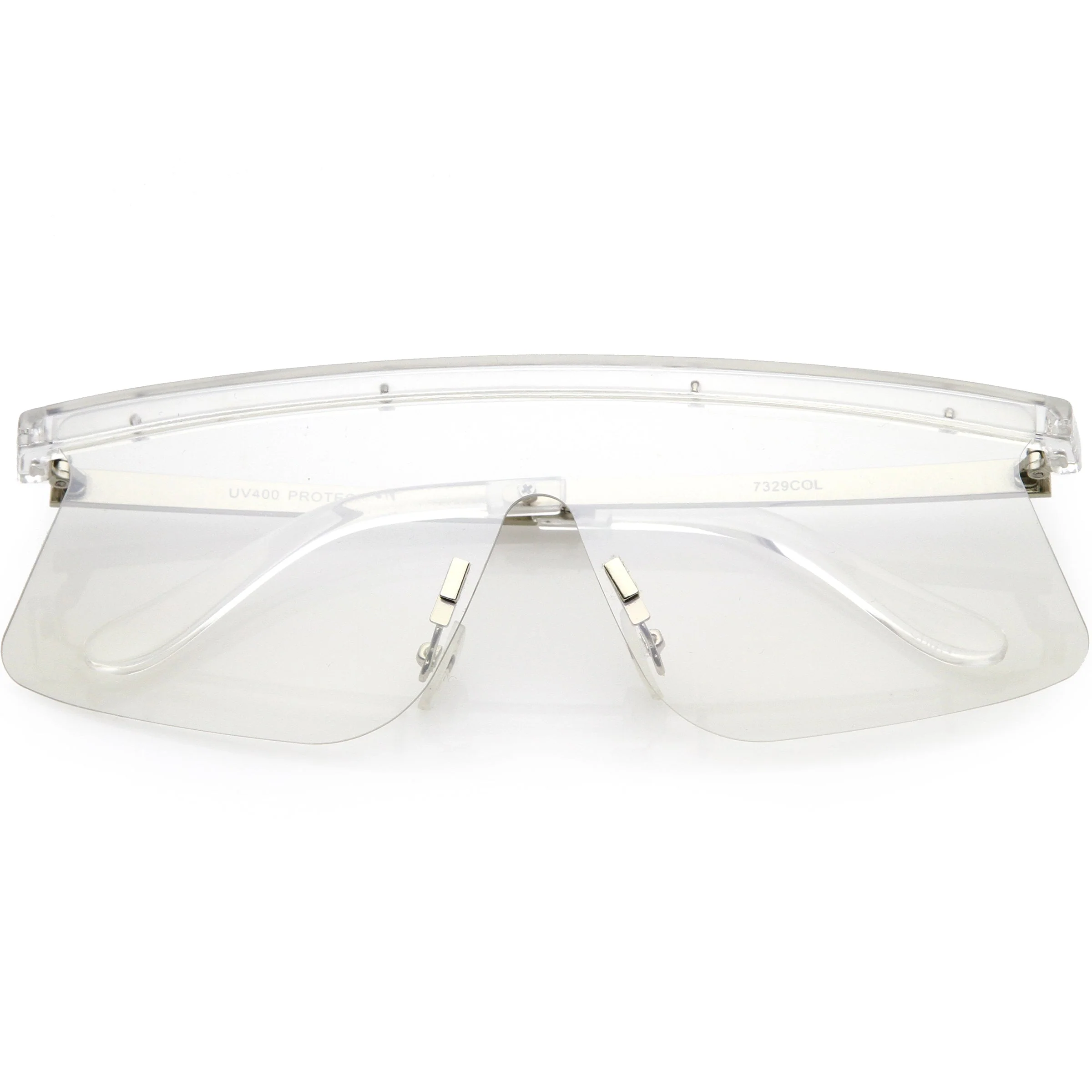 zeroUV Retro Modern Blade Cut Shield Sports Sunglasses C941 - Image 7