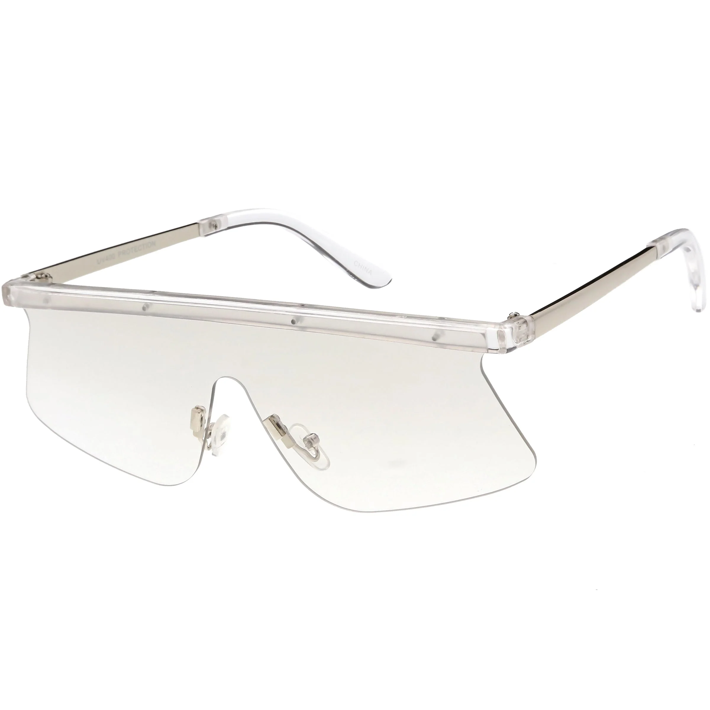 zeroUV Retro Modern Blade Cut Shield Sports Sunglasses C941 - Image 8