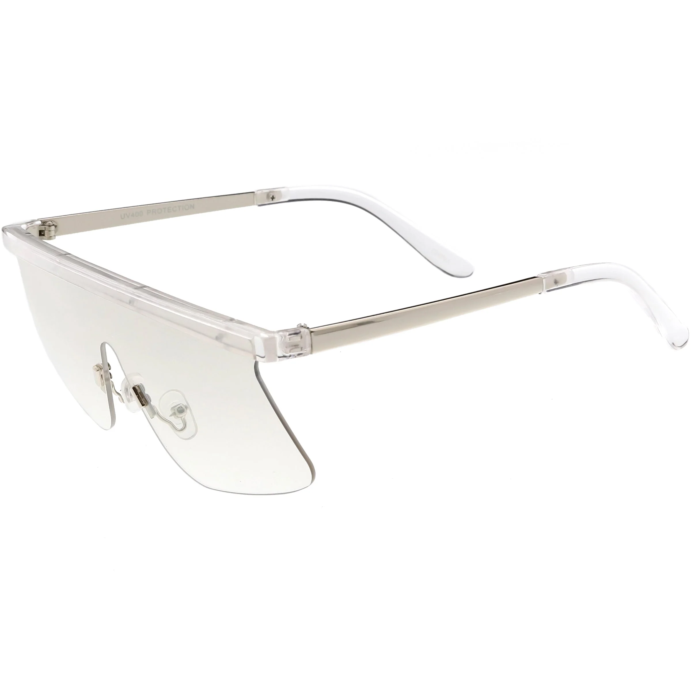 zeroUV Retro Modern Blade Cut Shield Sports Sunglasses C941 - Image 9