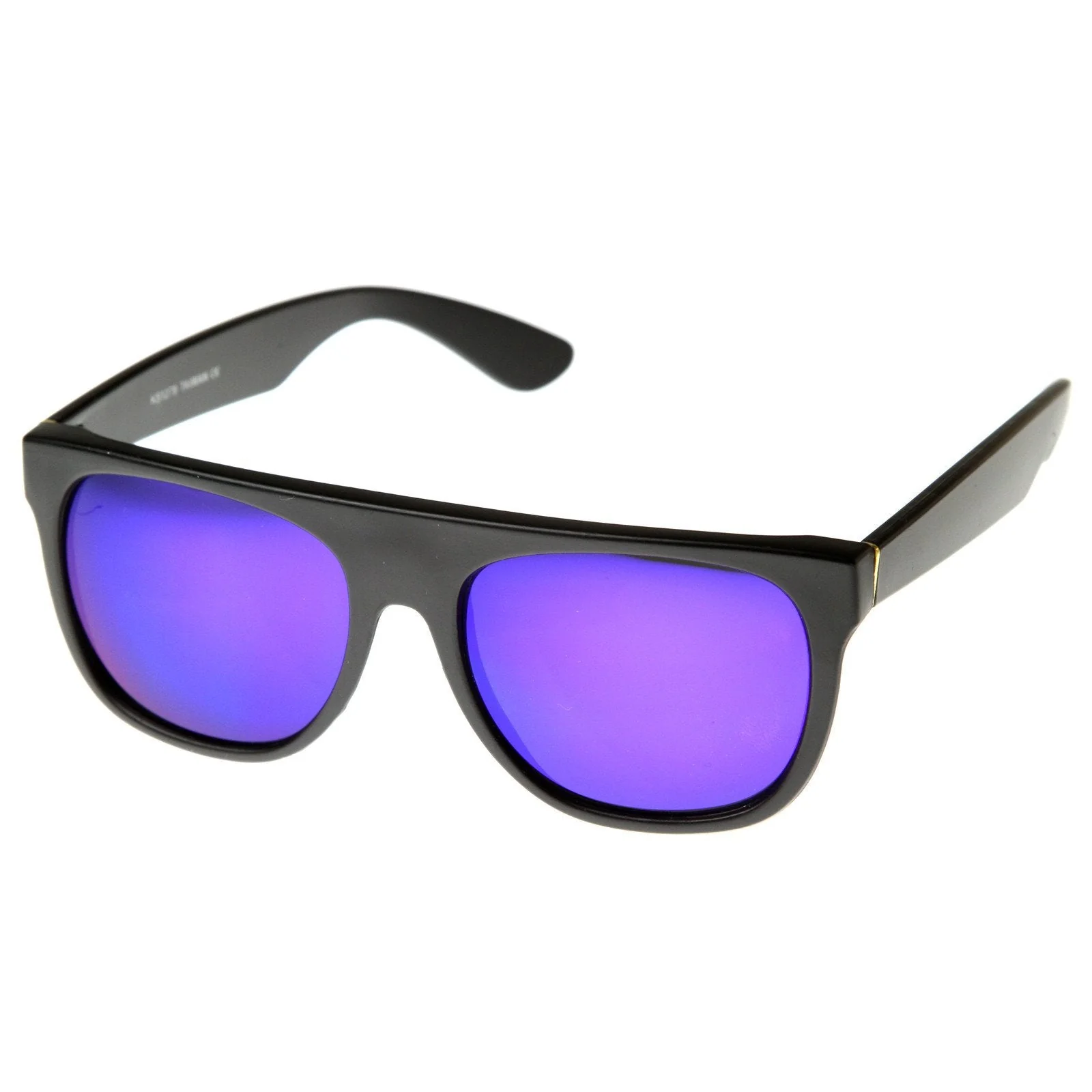 zeroUV Retro Super Flat Top Flash Mirrored Lens Sunglasses 8090 - Image 6