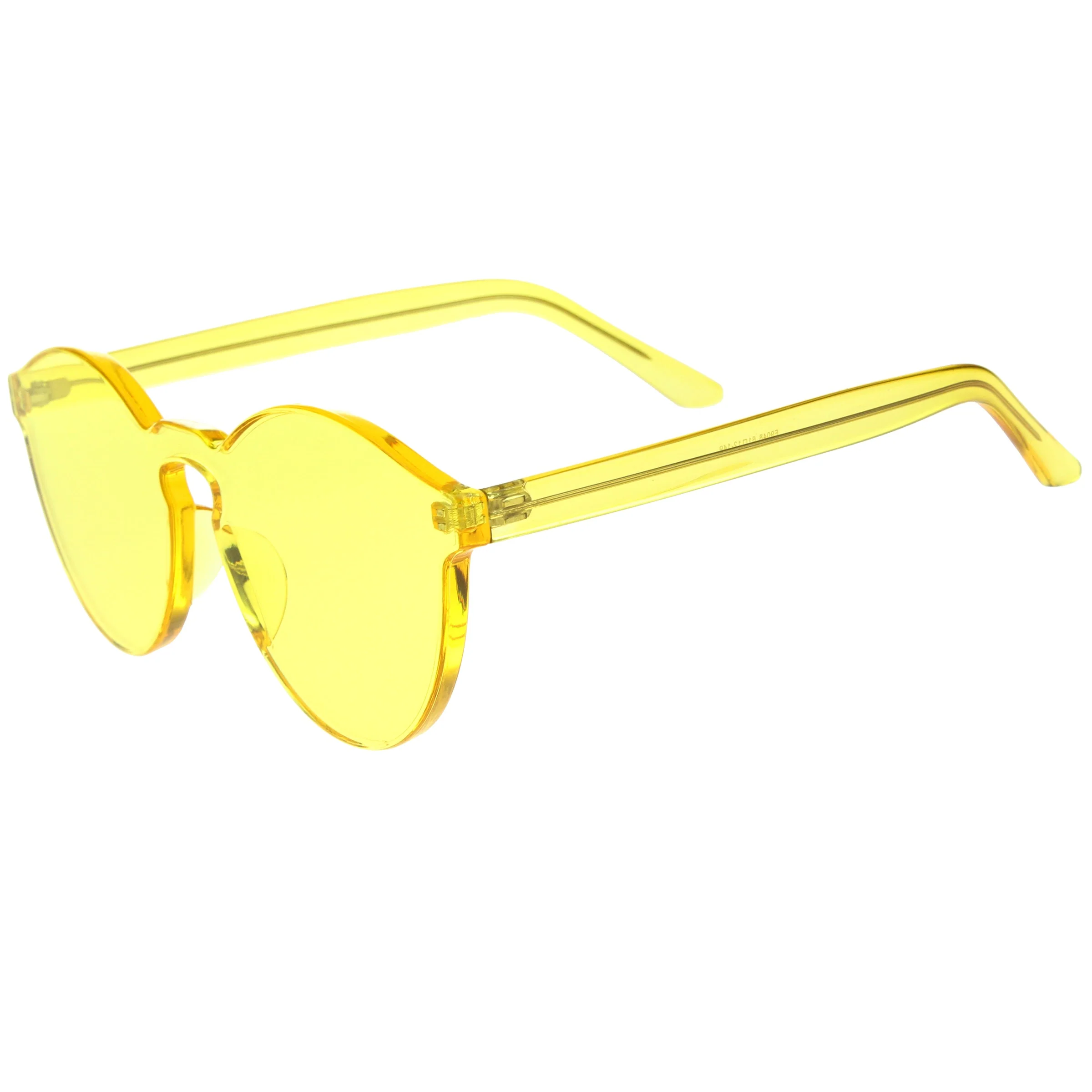zeroUV Rimless Monoblock Cut PC Color Lens Rimless Sunglasses A368 - Image 14