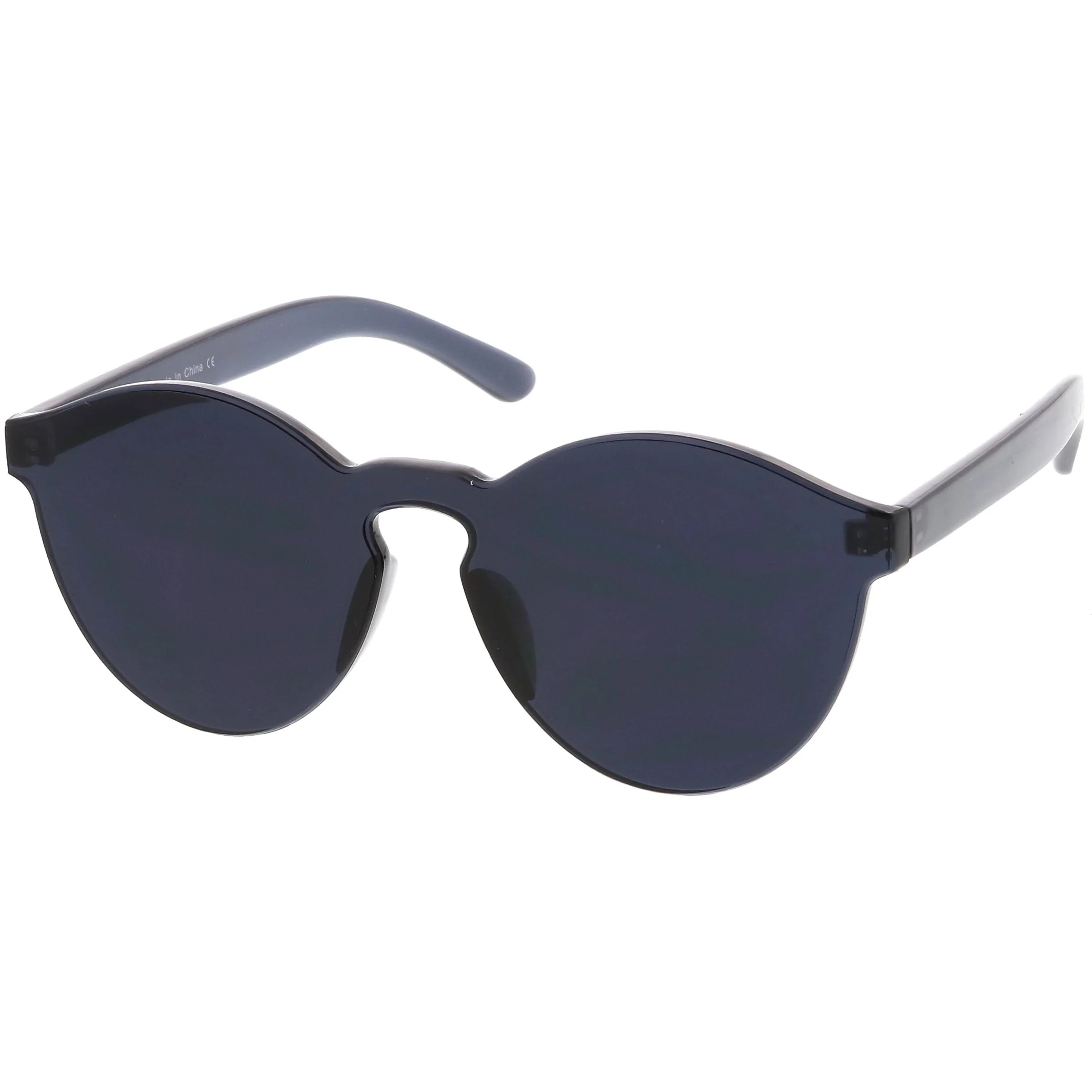 zeroUV Rimless Monoblock Cut PC Color Lens Rimless Sunglasses A368 - Image 30