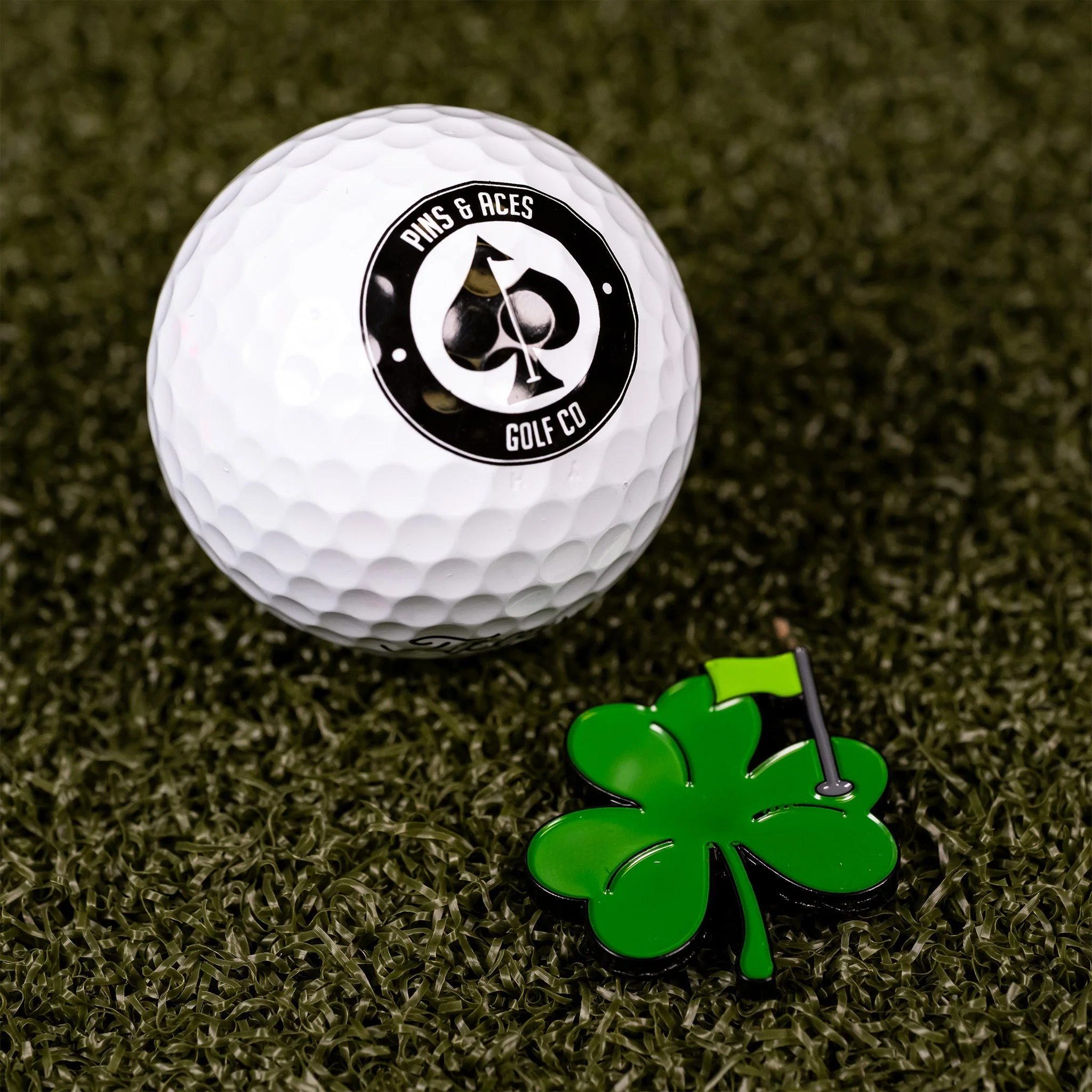 Pins and Aces Shamrock Ball Marker - Image 4