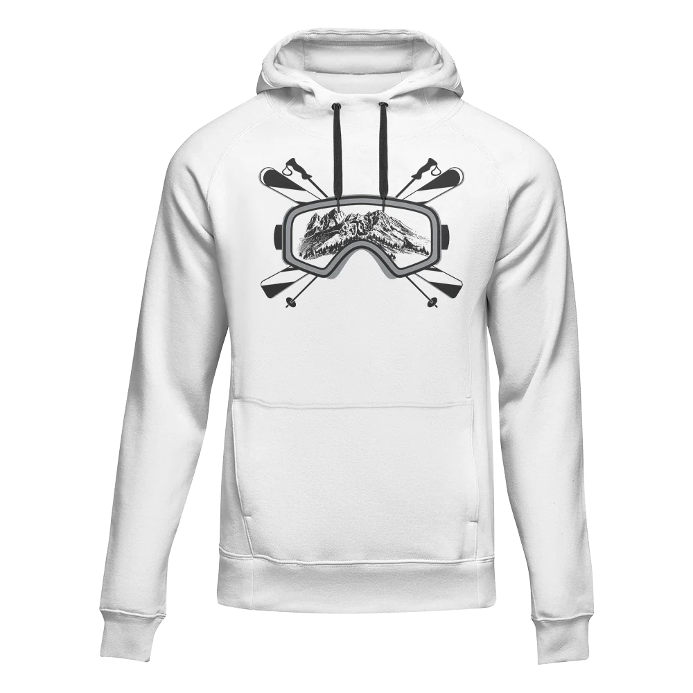 Outdoorzees Ski Goggles Adult Fleece Hoodie - Image 2