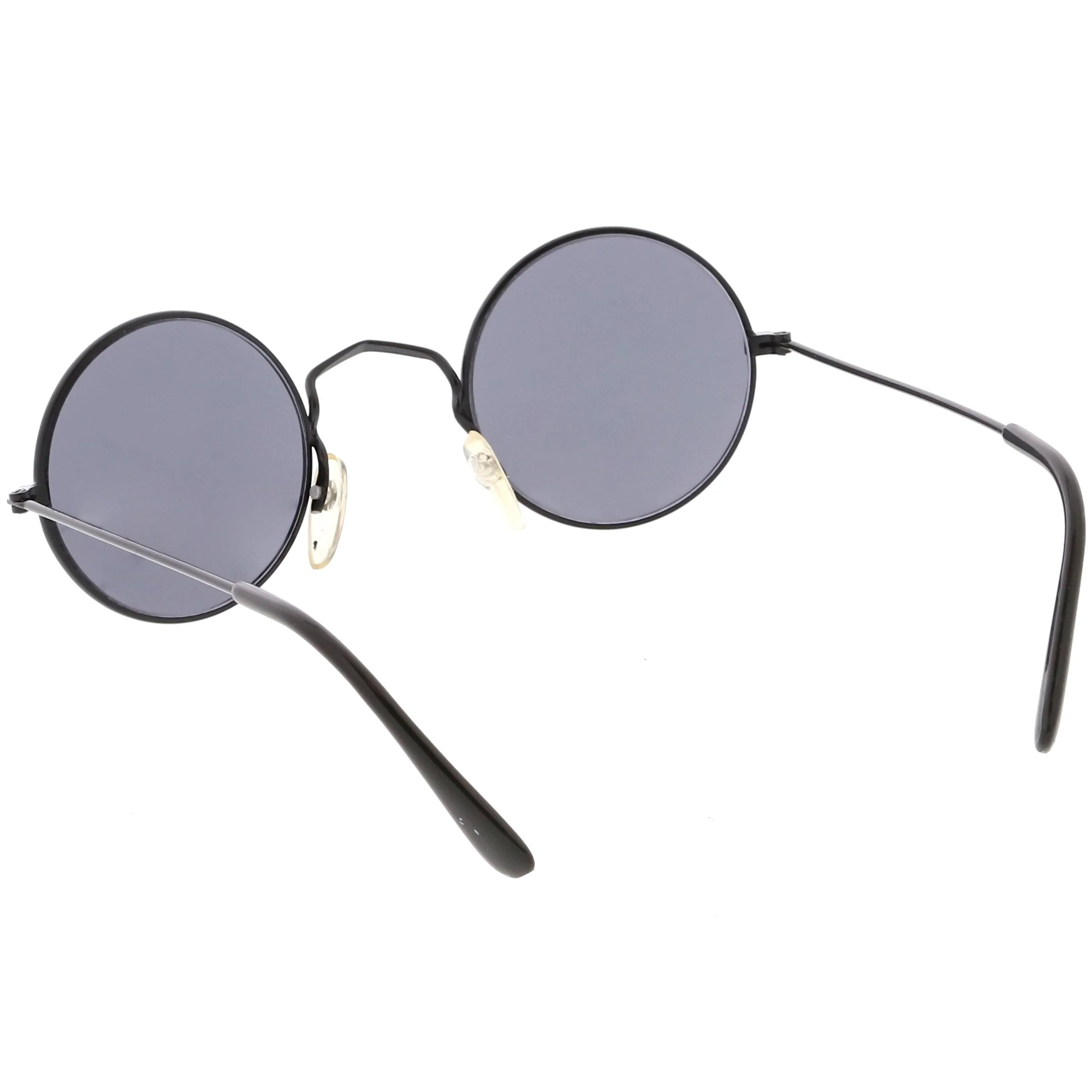 zeroUV Small Round Dapper True Vintage Metal Sunglasses C669 - Image 9