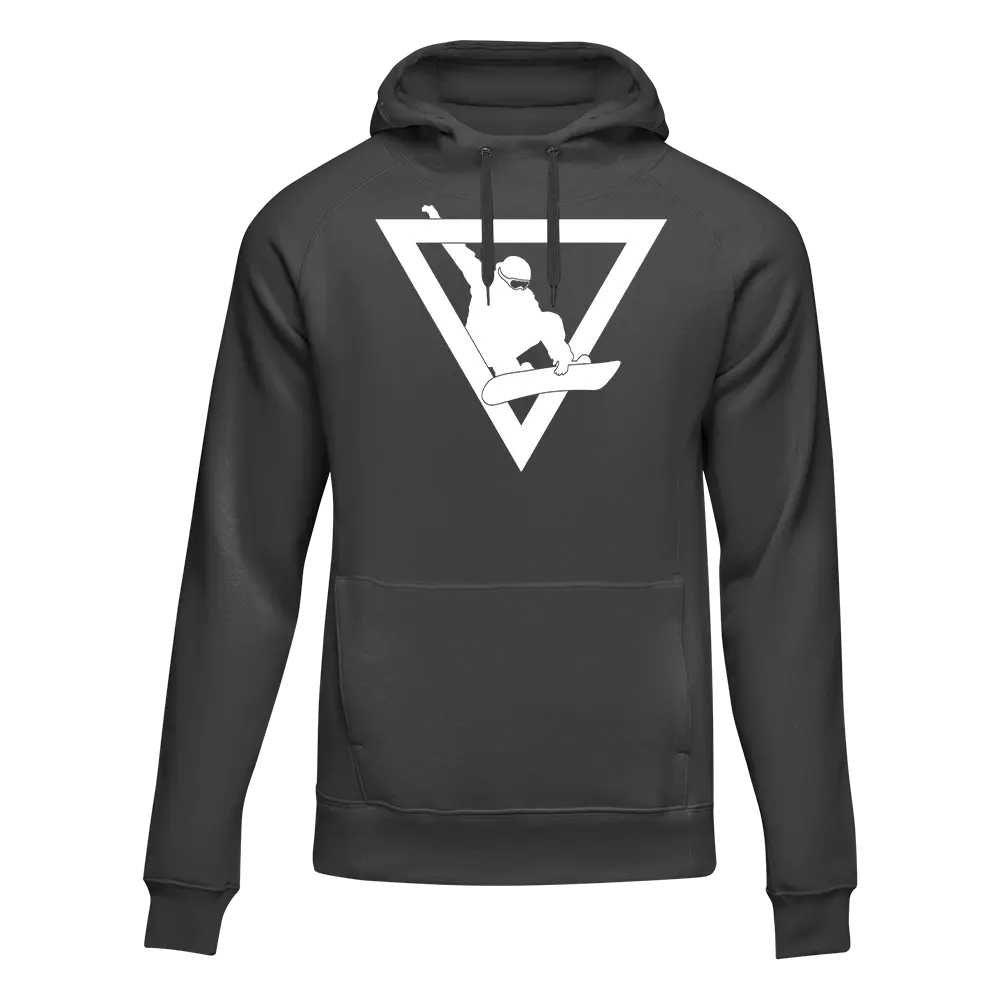 Outdoorzees Snowboarder Geometry Adult Fleece Hoodie