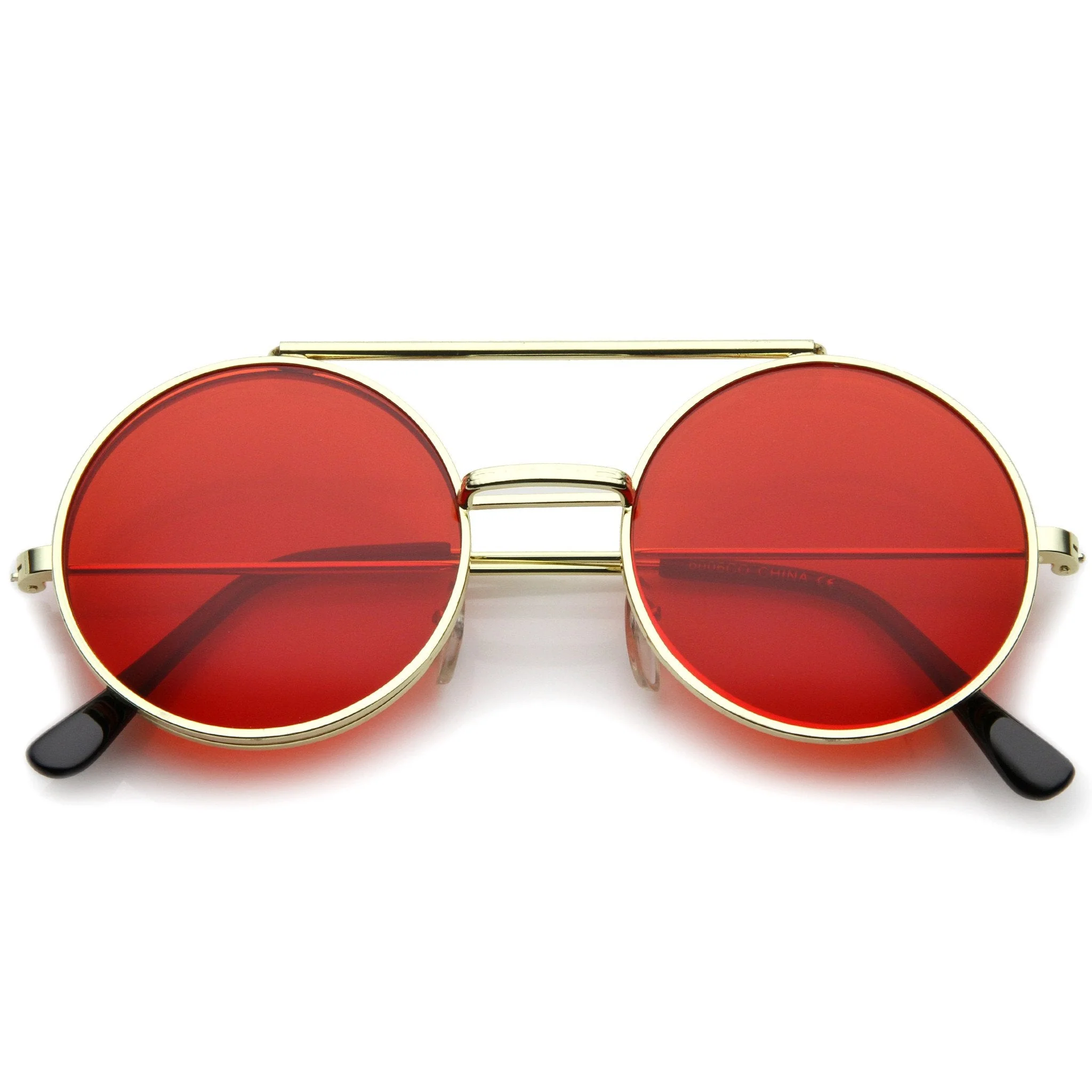 zeroUV Steampunk Vintage Circle Round Flip Up Vintage Sunglasses 8793 - Image 7
