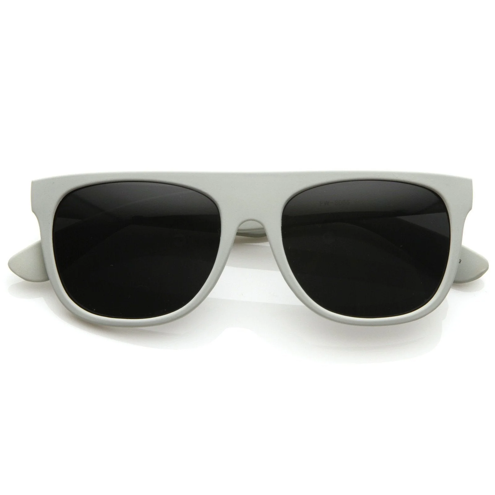 zeroUV Super Flat Block Top Retro Horned Rim Sunglasses 8066 - Image 5