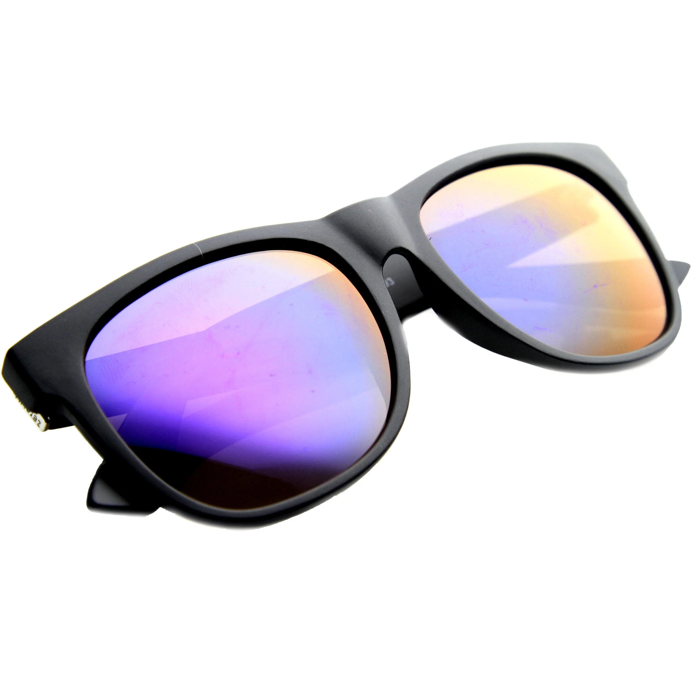 zeroUV Super Retro Hipster Horned Rim Frame Sunglasses 8693 - Image 12