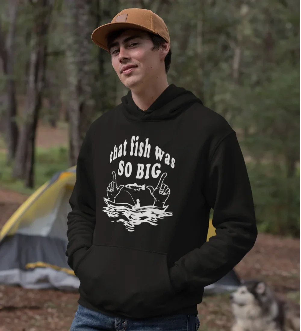 Outdoorzees That Fish Was So Big Unisex Hoodie - Image 6
